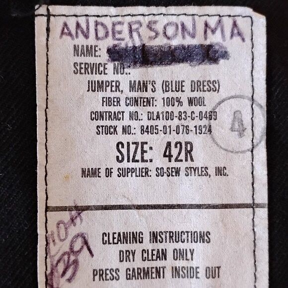 Other Vintage WW2 Navy USA Uniform Jumper Shirt U.S.S. Nimitz Size US L / EU 52-54 / 3 - 5 Thumbnail