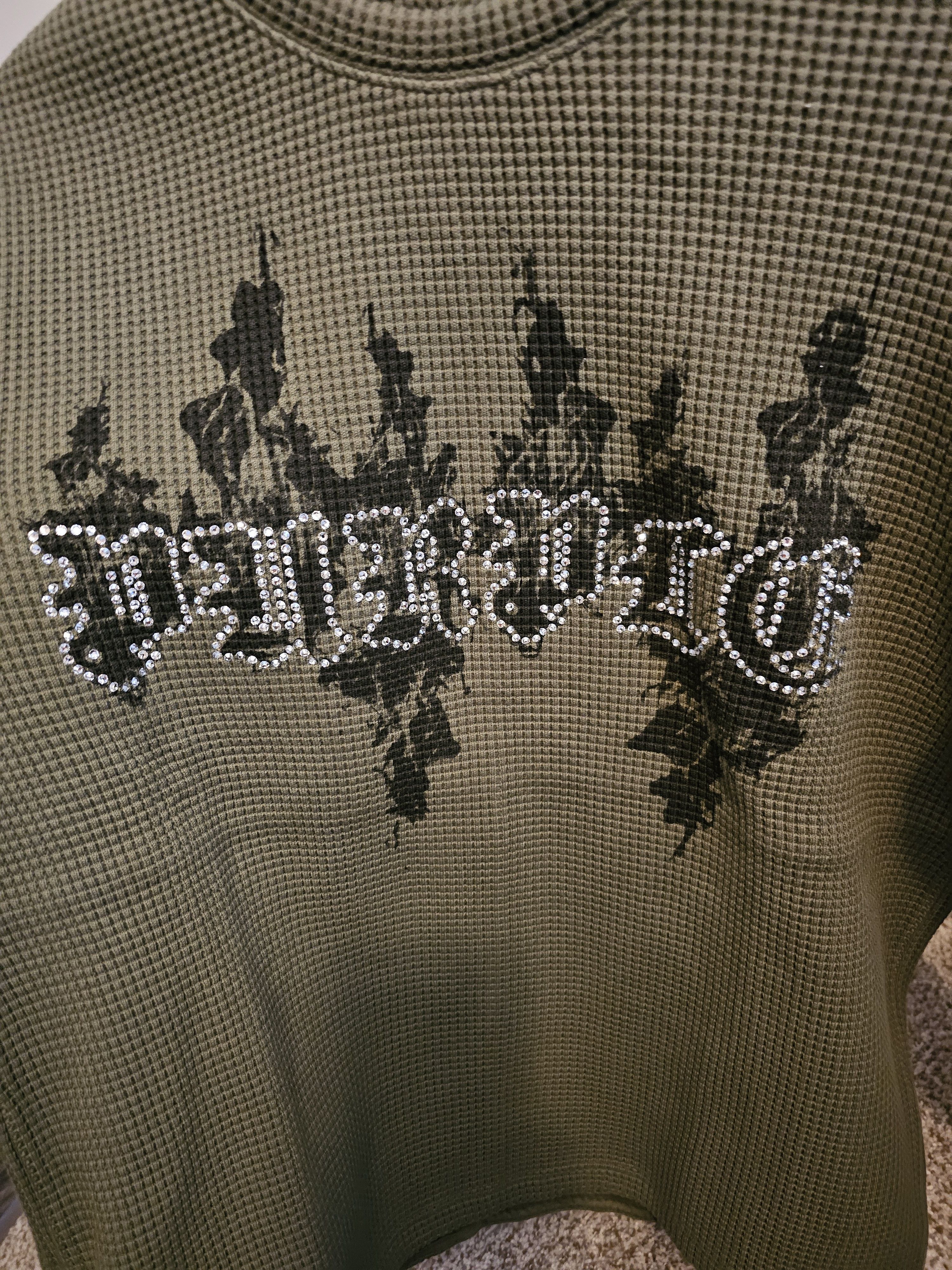 Purple Brand Purple Brand Crystal Embellished Logo Knit Sweater Size US M / EU 48-50 / 2 - 3 Thumbnail