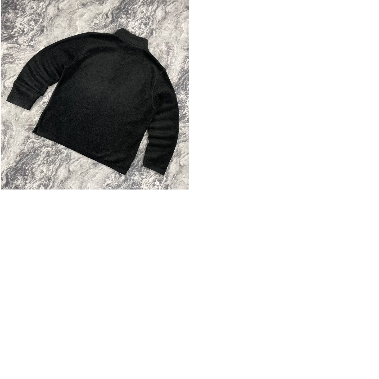 Yves Saint Laurent VINTAGE Yves Saint Laurent Logo Fleece 1/4 Zip Jacket Men Size L Black Big Logo Jacket Size US L / EU 52-54 / 3 - 9 Thumbnail