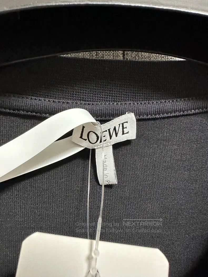 Loewe Loewe Pixel mosaic embroidery black short-sleeve T-shirt Size L / US 10 / IT 46 - 3 Thumbnail