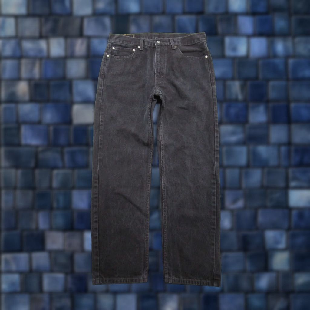 Levi's Levis 505 Black Denim Straight Jeans Mens 36x32 Regular Size Levi's 505 Jeans Black Straight Mens 36-32 Size US 36 / EU 52 - 1 Thumbnail