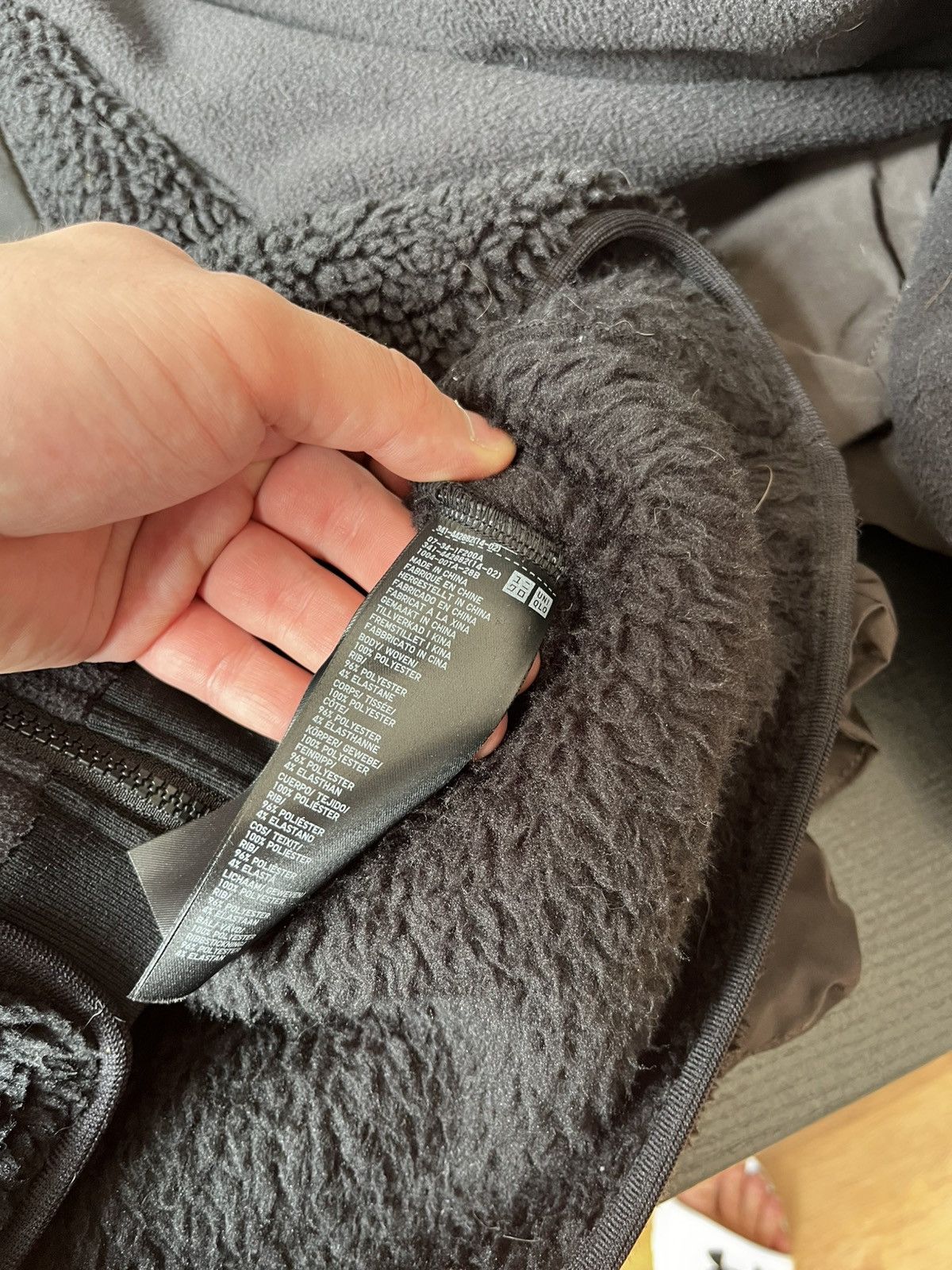 Japanese Brand × Uniqlo × White Mountaineering Uniqlo Fleece Jacket Black Size US L / EU 52-54 / 3 - 6 Thumbnail