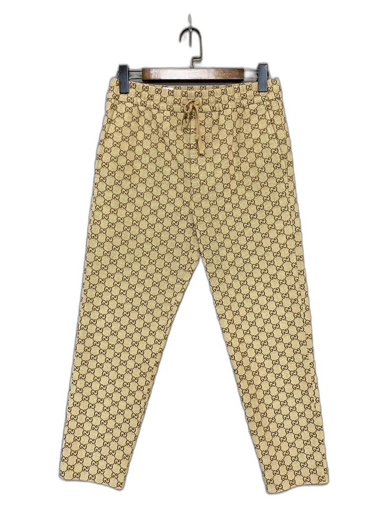 パンツ Gucci Pantaloni in jersey di cotone con ricamo Gucci Gucci Pantaloni In Jersey Di Cotone Con Ricamo for