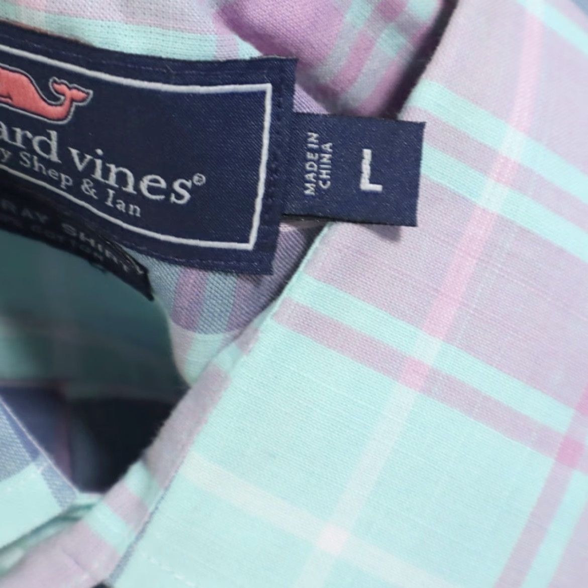 Vineyard Vines Vineyard Vines Murray Poplin Plaid Button Down Shirt Men's L Size US L / EU 52-54 / 3 - 6 Thumbnail