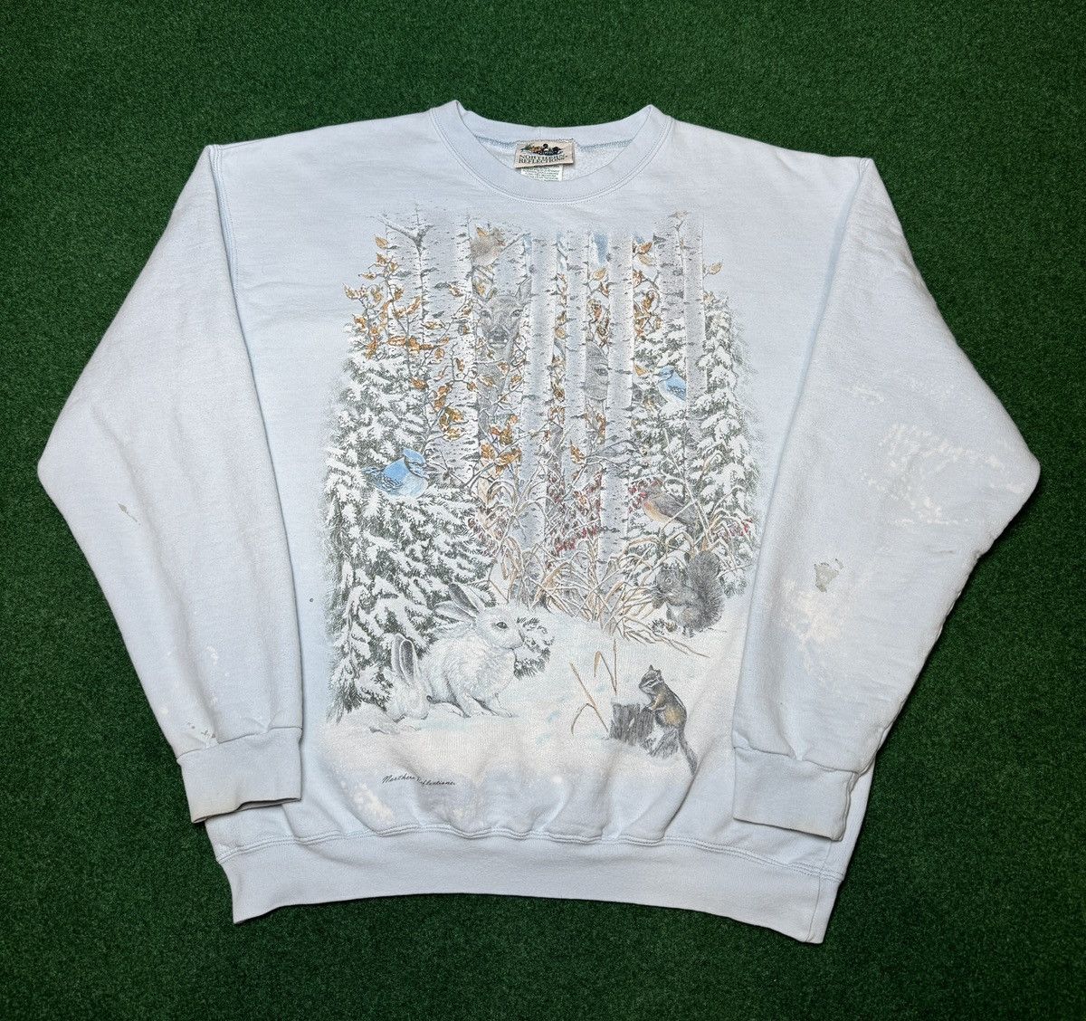 Northern Reflections × Vintage Vtg Northern Reflection Winter Forest Christmas Sweatshirt Size M / US 6-8 / IT 42-44 - 1 Thumbnail