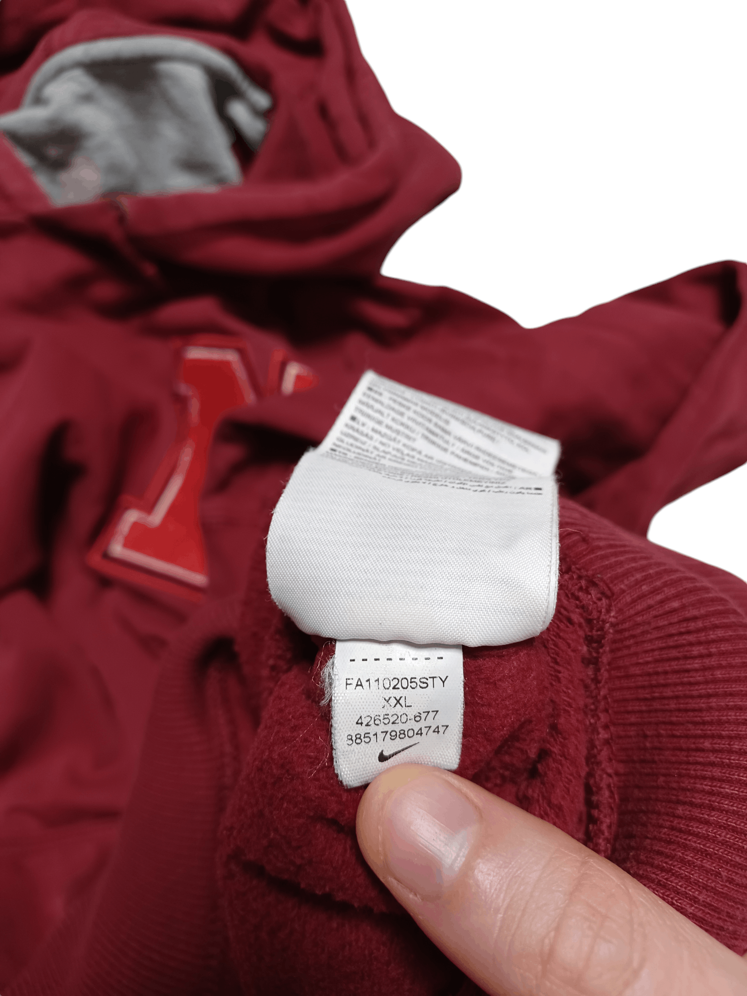 Nike NEBRASKA CORNHUSKERS NIKE VINTAGE EMBROIDERED LOGO HOODIE Size US XXL / EU 58 / 5 - 6 Thumbnail