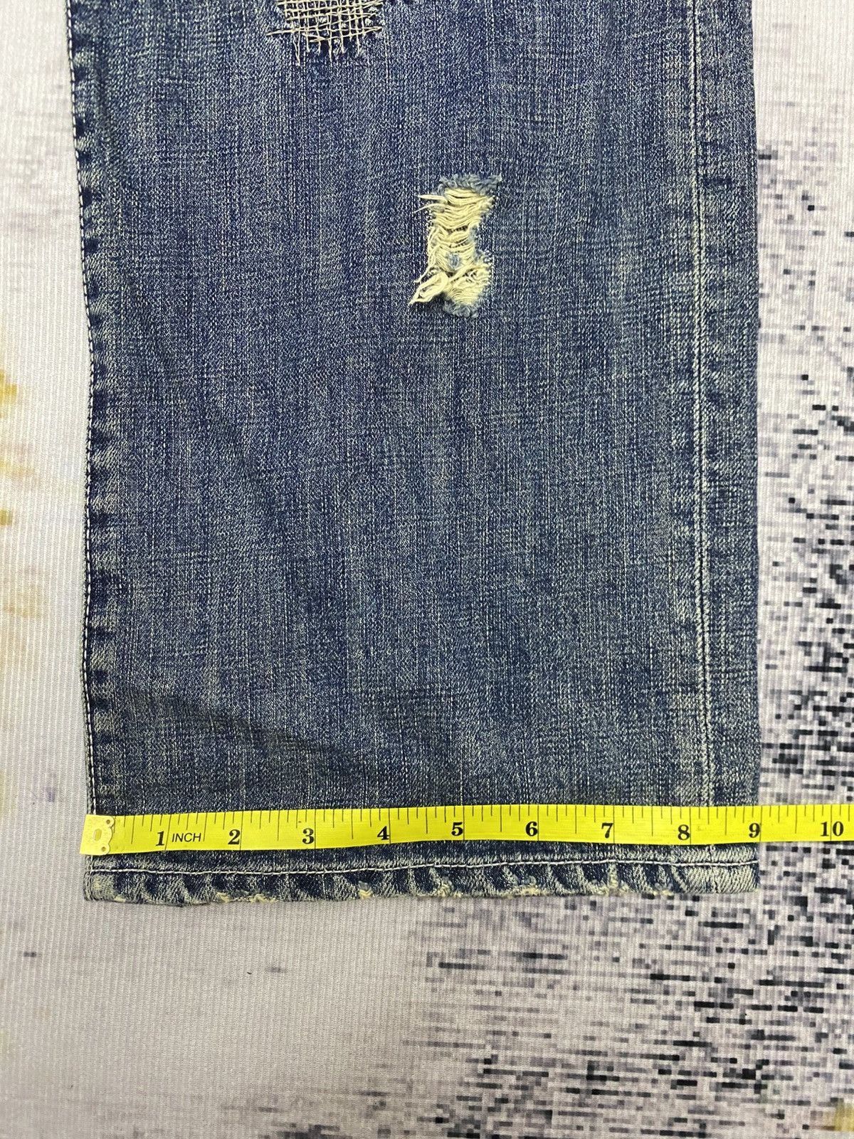 Global Work Vintage Global Work Kurtcobian Inspired Boro Patchwork Jeans Size US 35 - 12 Thumbnail