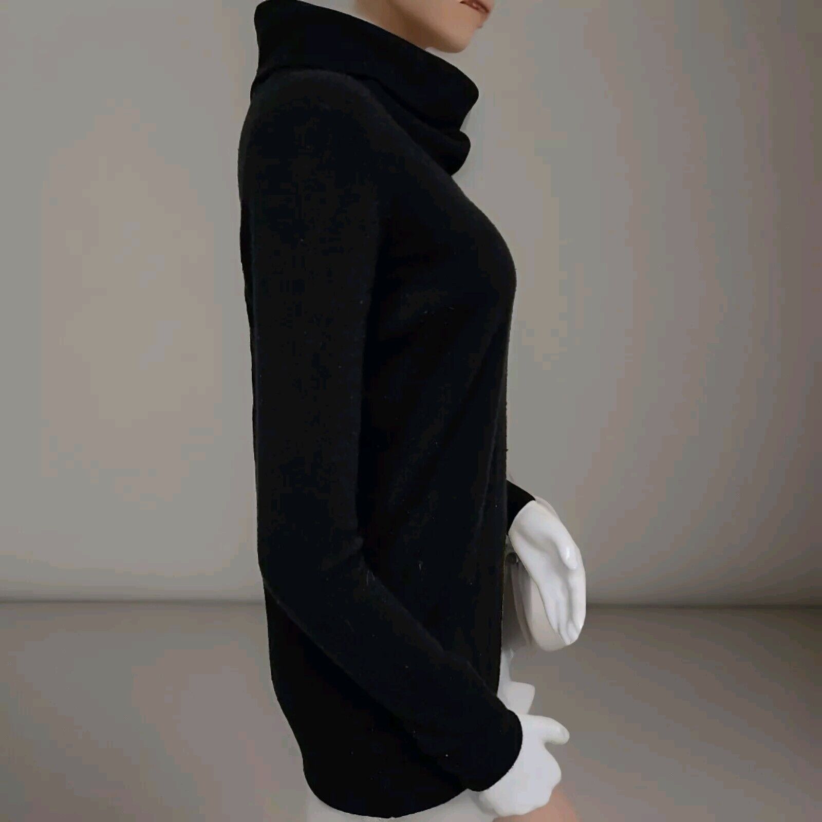 Theory Theory Andrian Royal Cashmere Sweater Womens Petite Black Tu Size S / US 4 / IT 40 - 4 Thumbnail