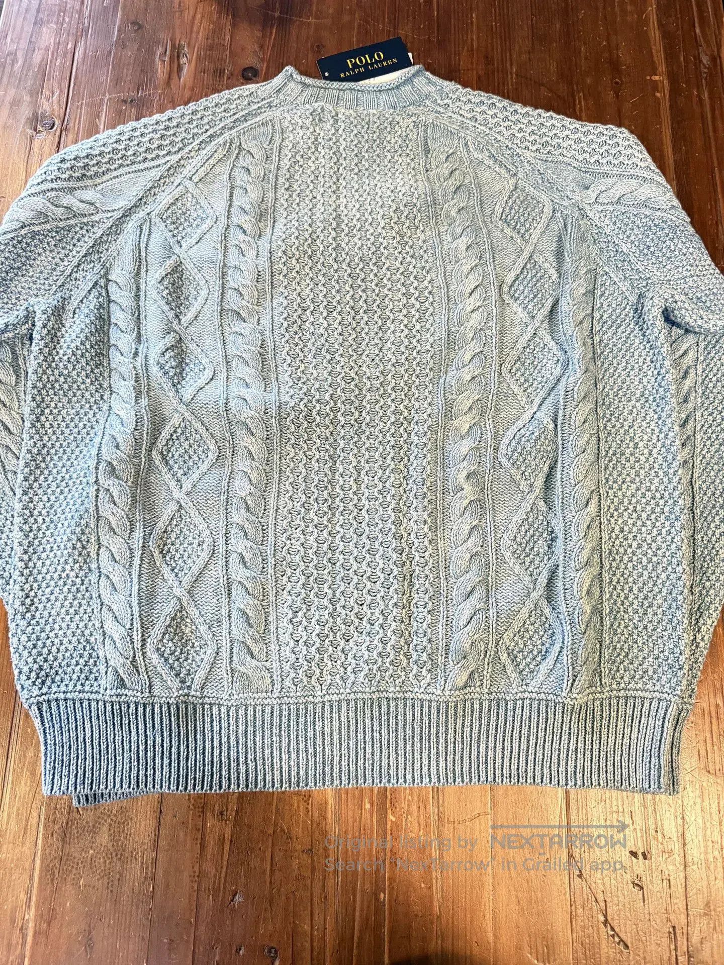 Polo Ralph Lauren Polo Ralph Lauren Gray Cable Knit Sweater. Size US M / EU 48-50 / 2 - 2 Thumbnail