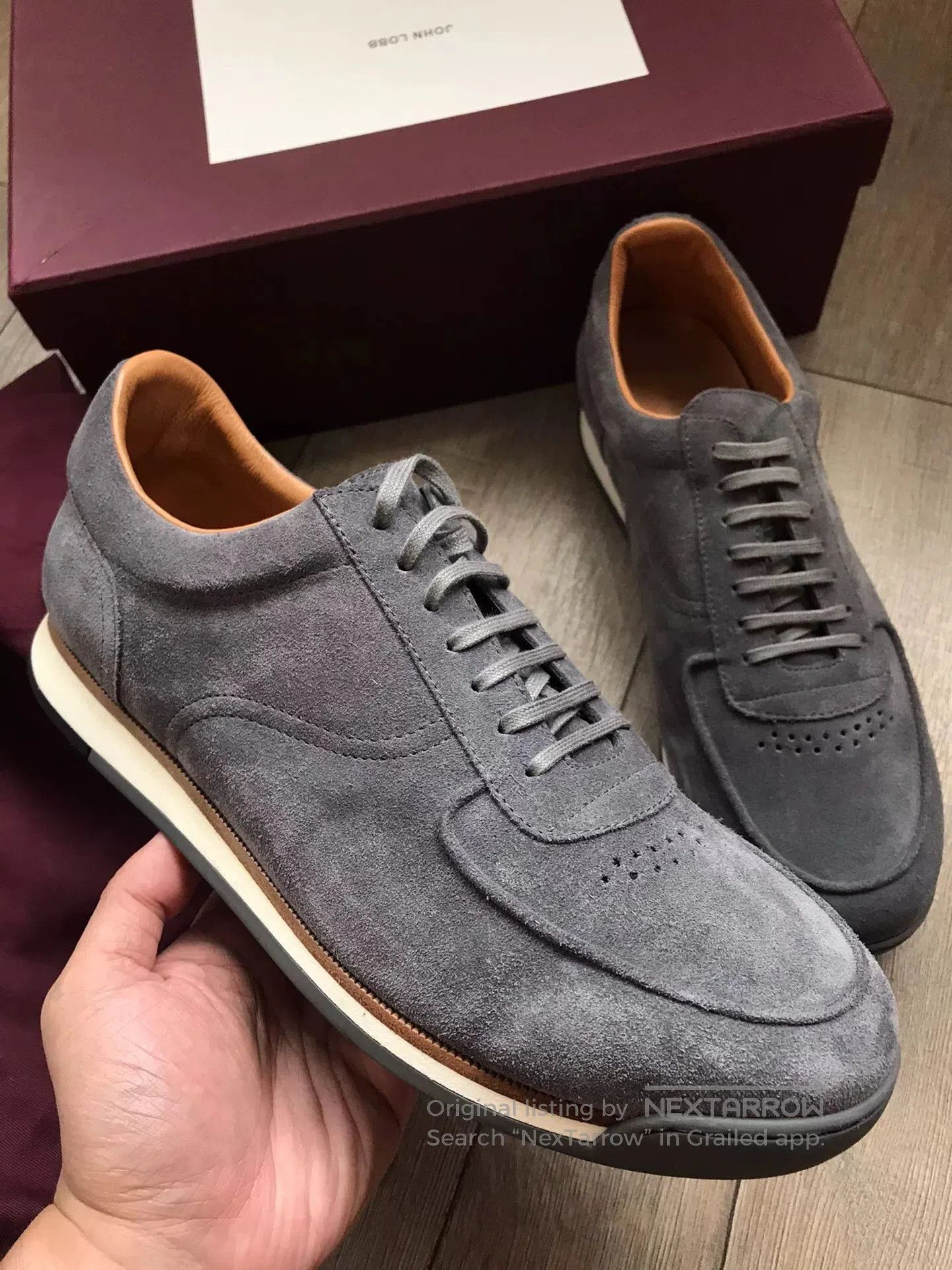 John Lobb John Lobb Gray Suede Casual Shoes. Size US 10.5 / EU 43-44 - 2 Thumbnail