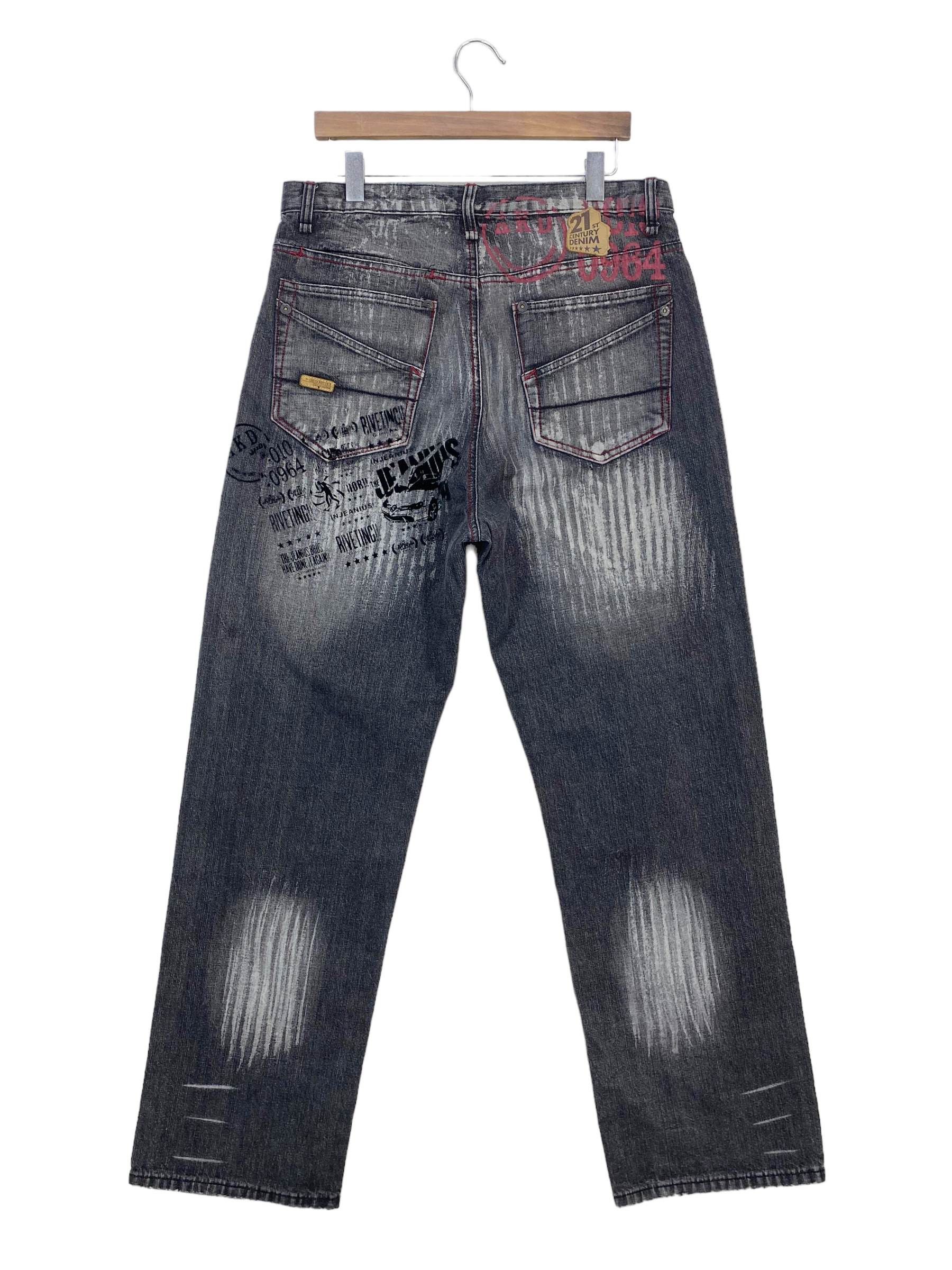 image of Akademiks Baggy Jeans Hip Hop Skateboard Jeans in Black, Men's (Size 34)