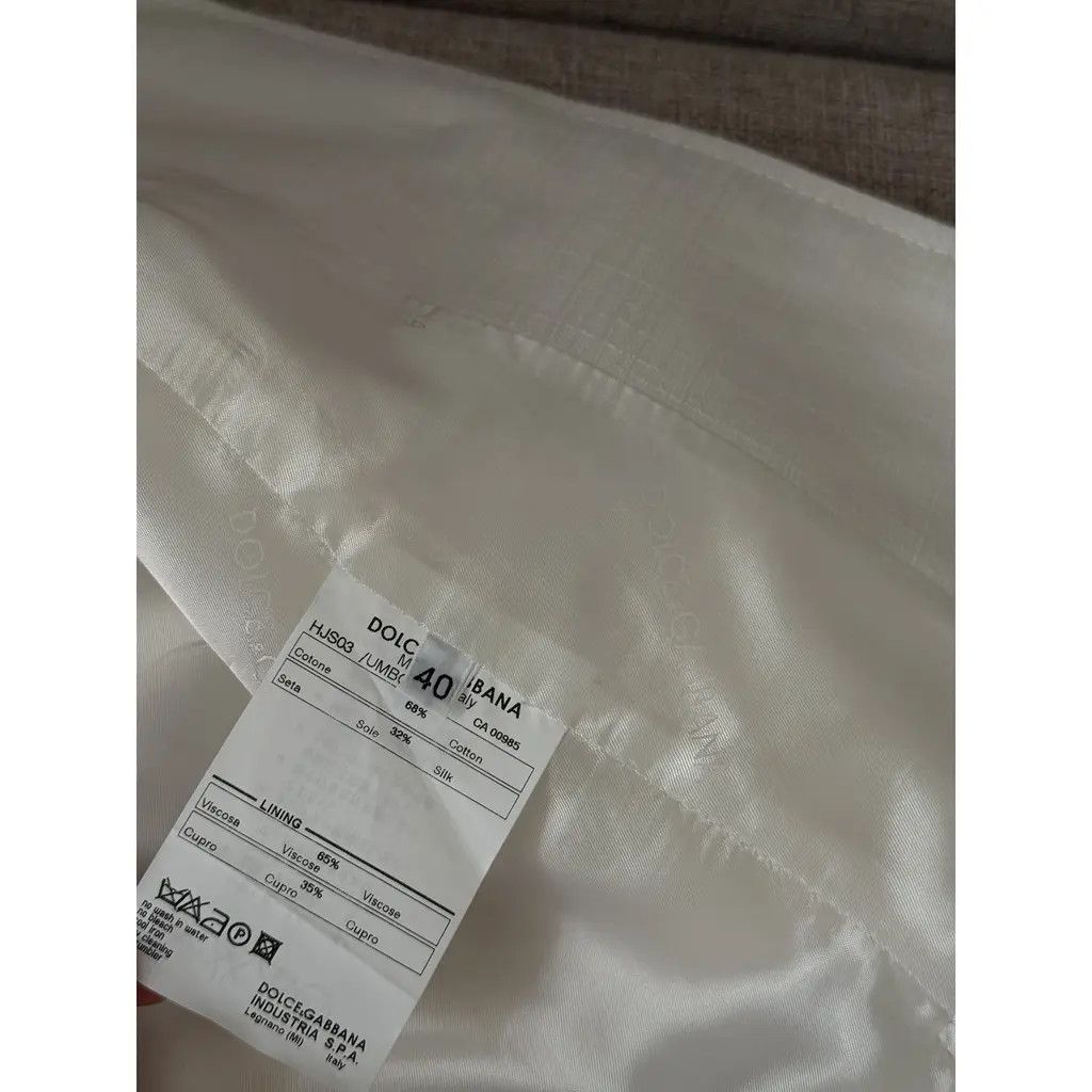 Dolce & Gabbana Dolce & Gabbana Vintage Cream Elegant Fitted Blazer EU 40 Size S / US 4 / IT 40 - 8 Thumbnail