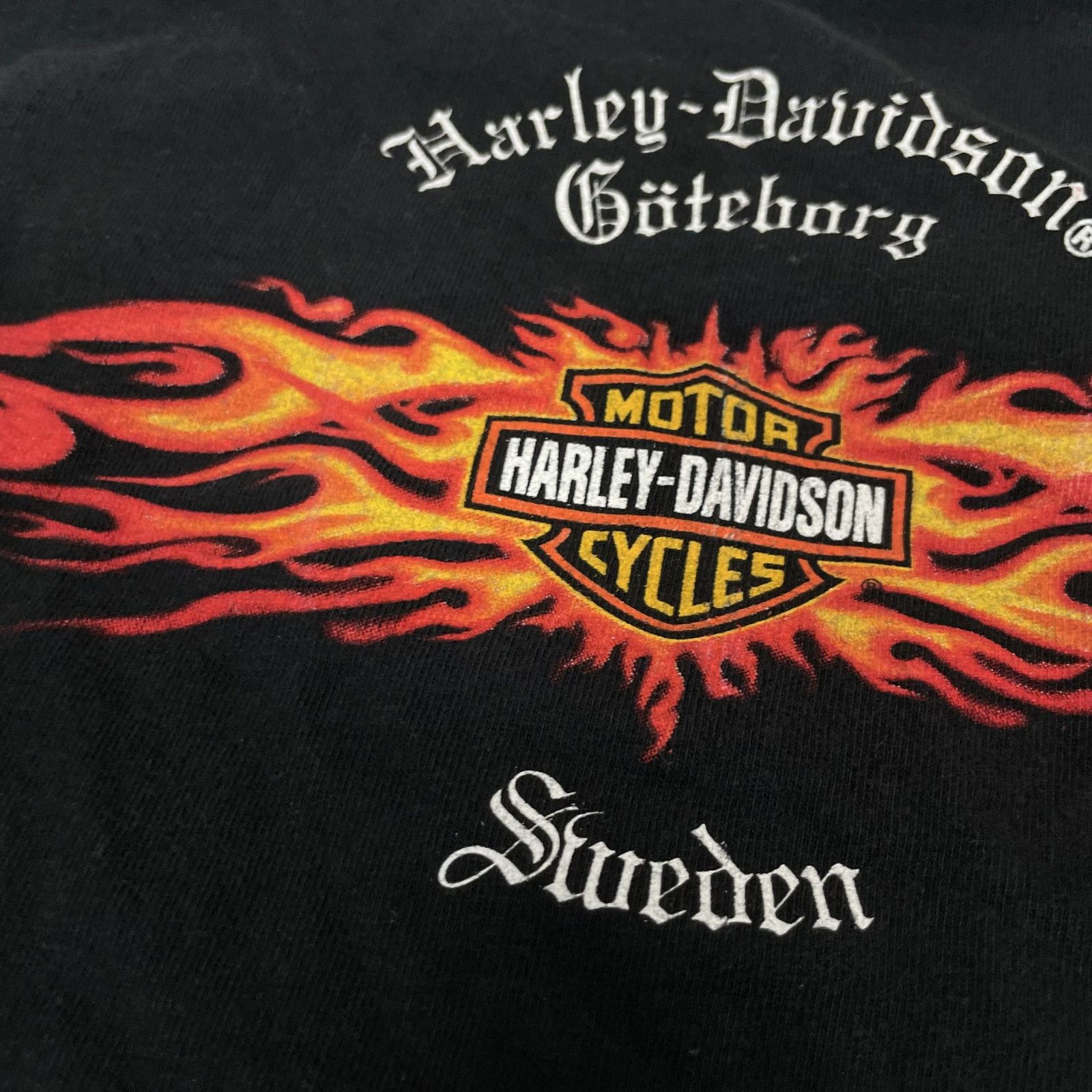 Harley Davidson × Vintage Harley-Davidson Men's Black Cotton Skull Wings T-Shirt XL Size US XL / EU 56 / 4 - 5 Thumbnail