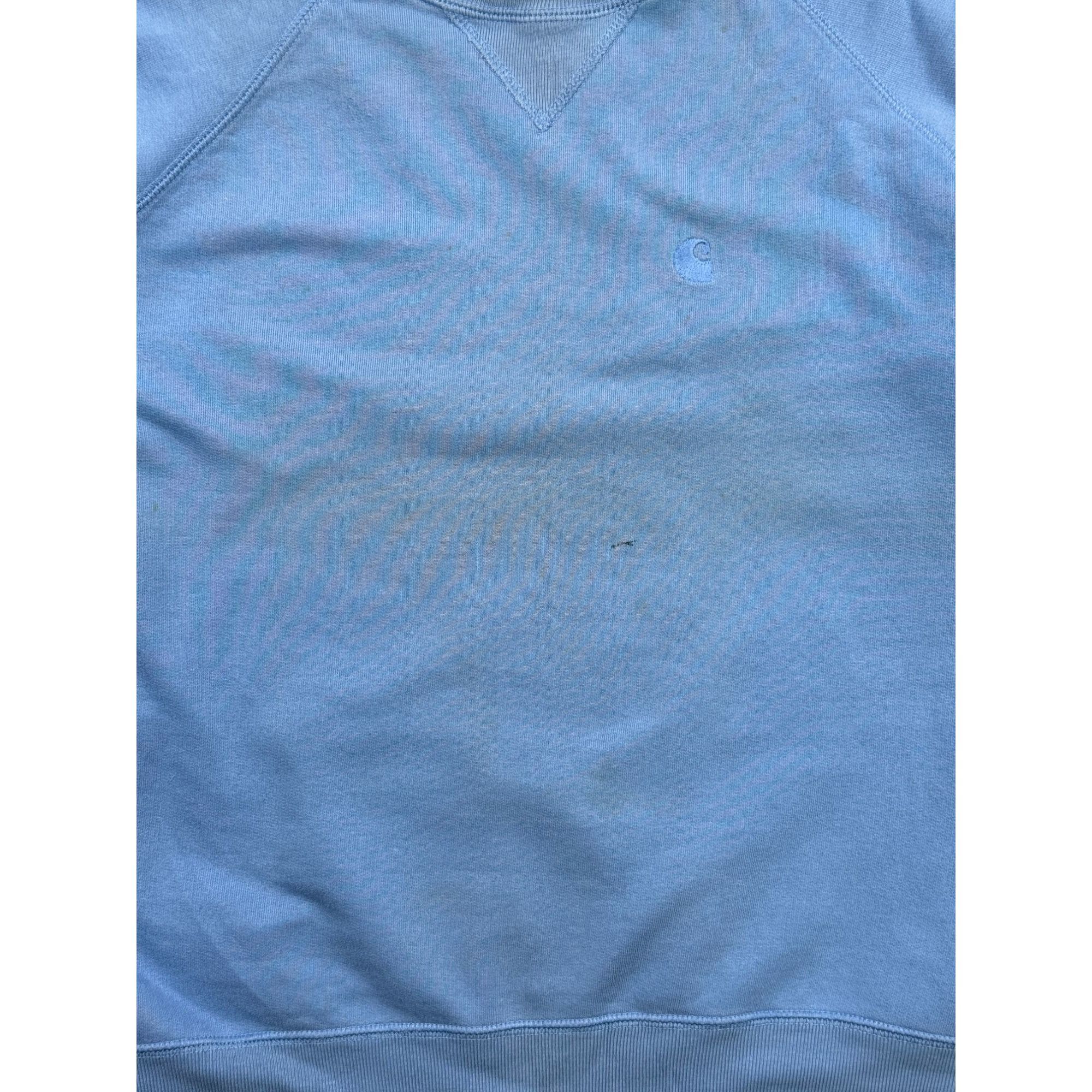 Carhartt Carhartt Vintage Distressed Light Blue Sweatshirt (Y1205) Size US M / EU 48-50 / 2 - 4 Thumbnail
