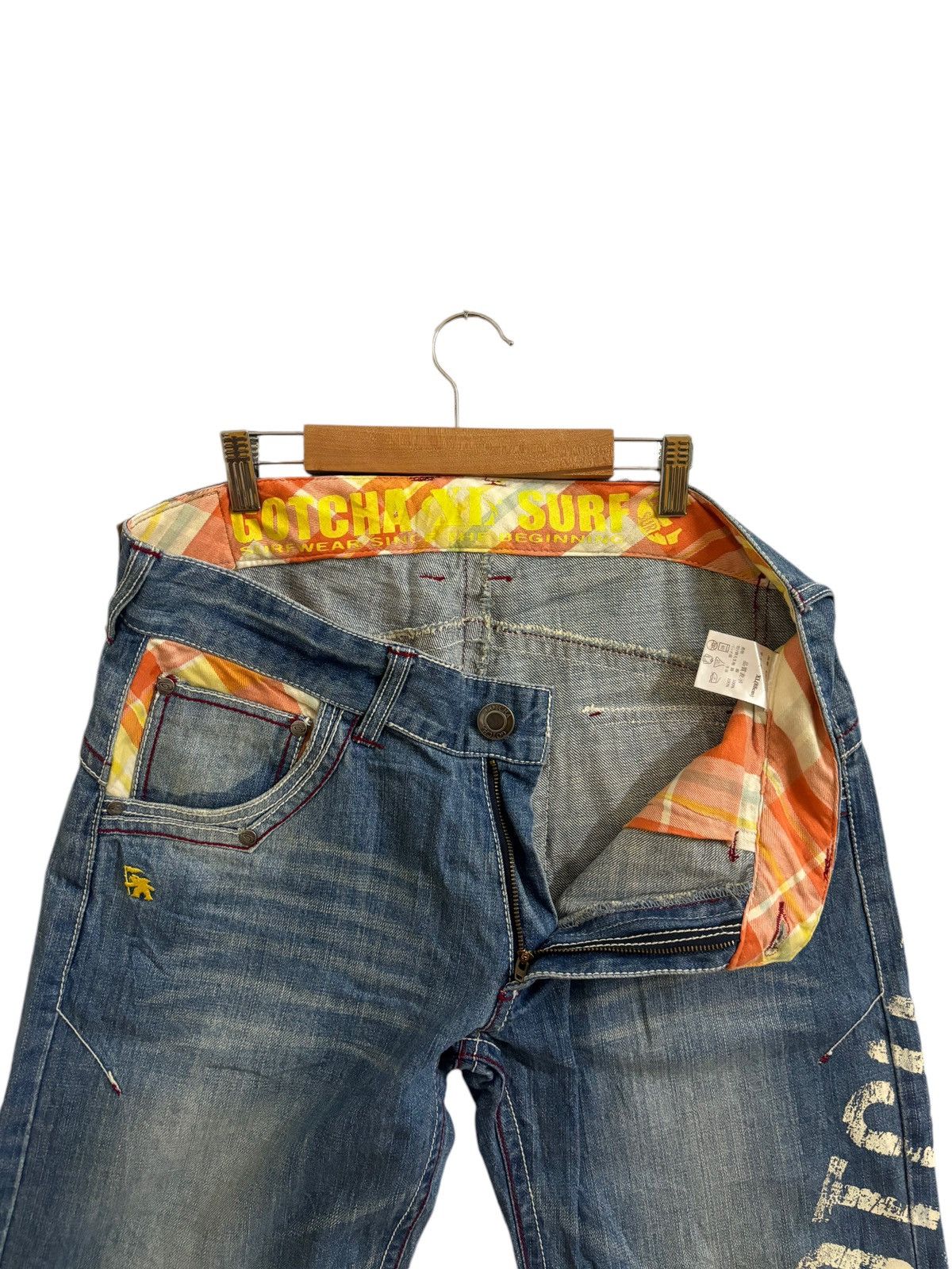 Vintage VINTAGE GOTCHA JEANS SIZE 35 Size US 35 - 6 Thumbnail