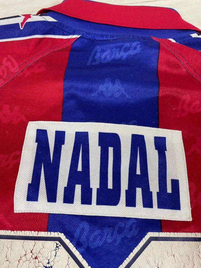 Kappa Vintage Barcelona 1995 1997 Nadal #20 Home Shirt Jersey Size US S / EU 44-46 / 1 - 25 Thumbnail