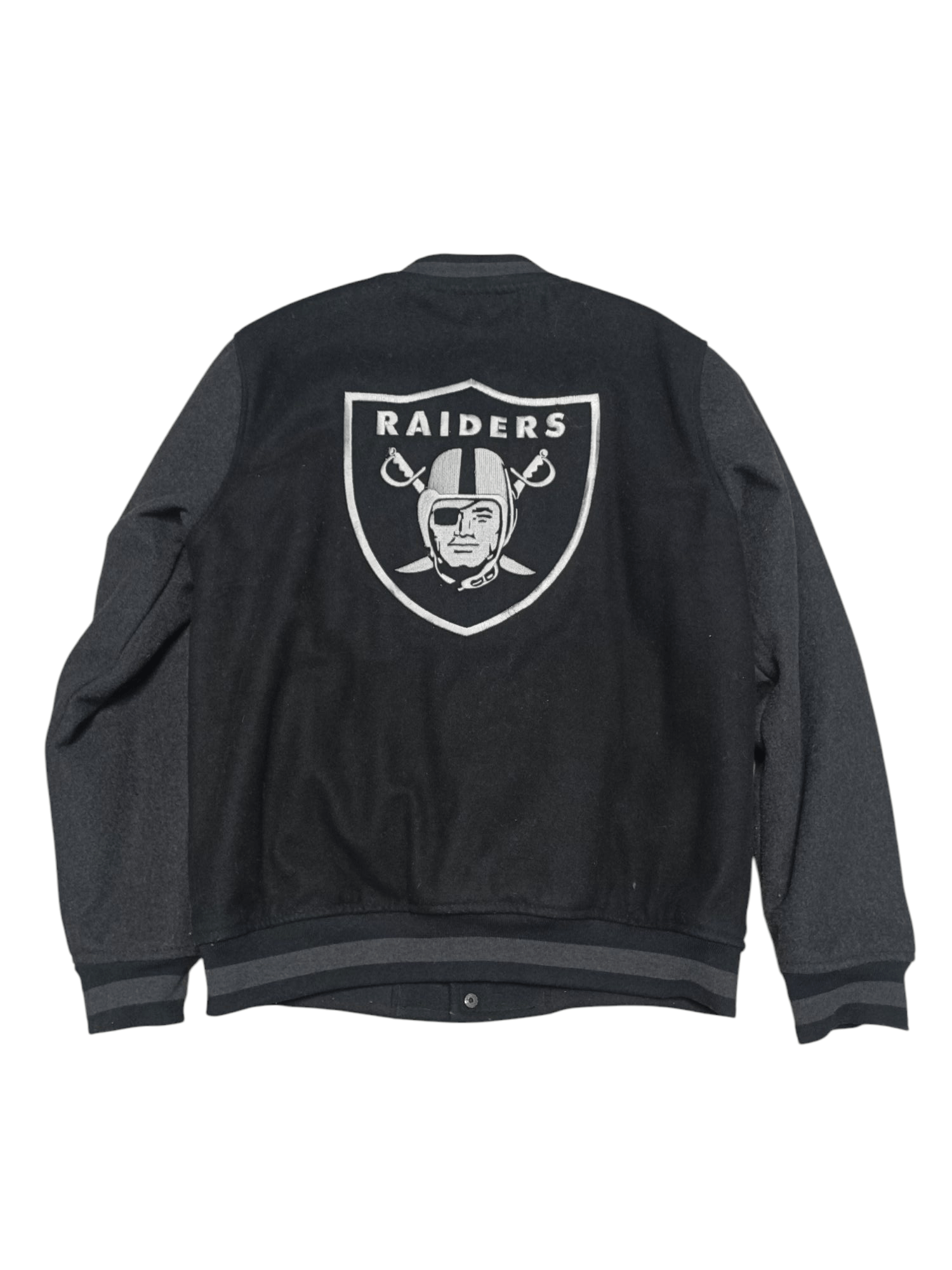 NFL OAKLAND RAIDERS NFL WOOL BOMBER JACKET EMBROIDERED LOGO Size US M / EU 48-50 / 2 - 3 Thumbnail