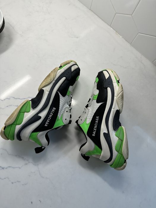 Balenciaga Balenciaga Triple S Mr. Porter Neon Green | Grailed