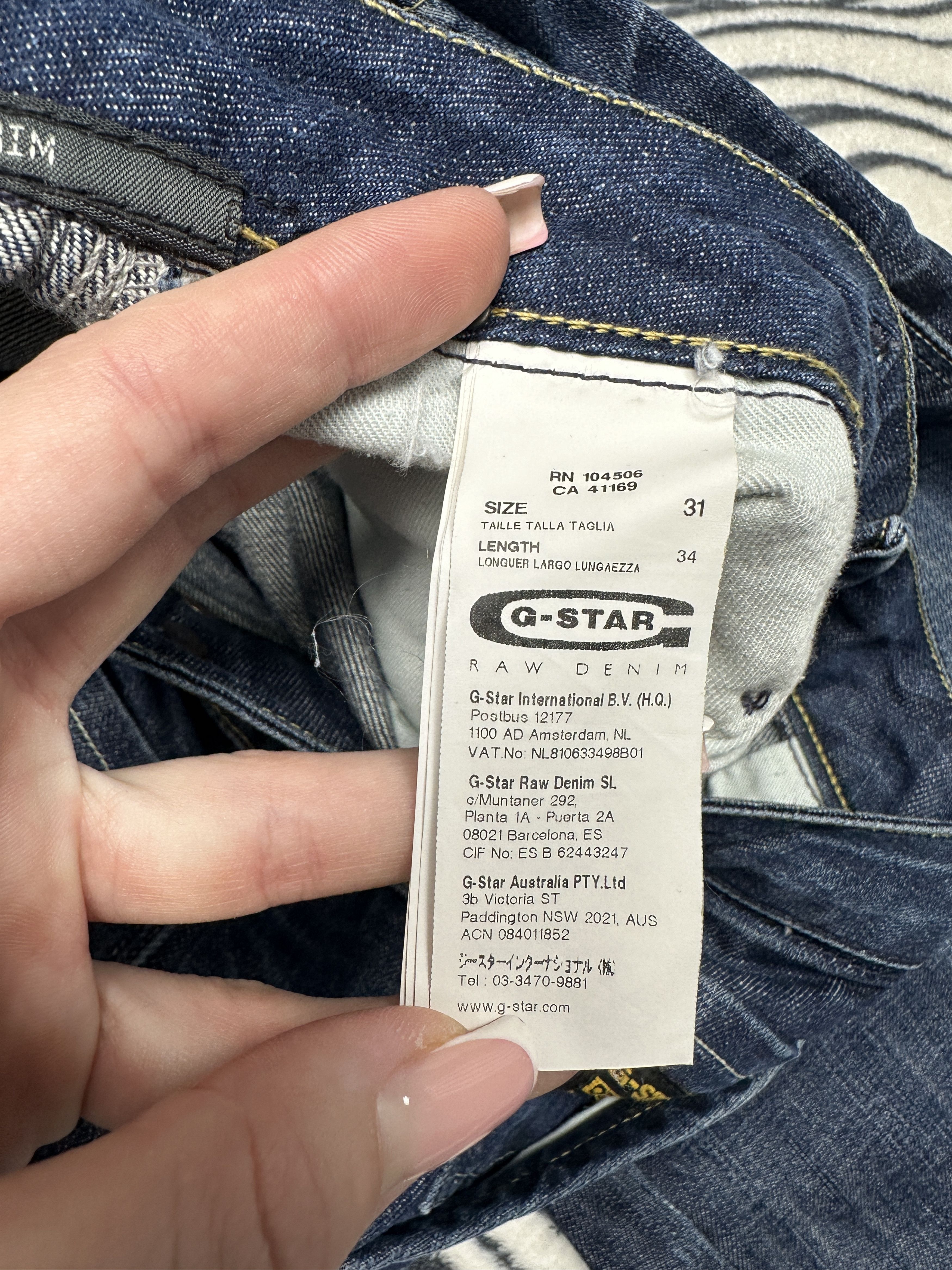 G-Star G Star Raw Medin Loose Denim Pants Jeans Size 31" - 3 Thumbnail