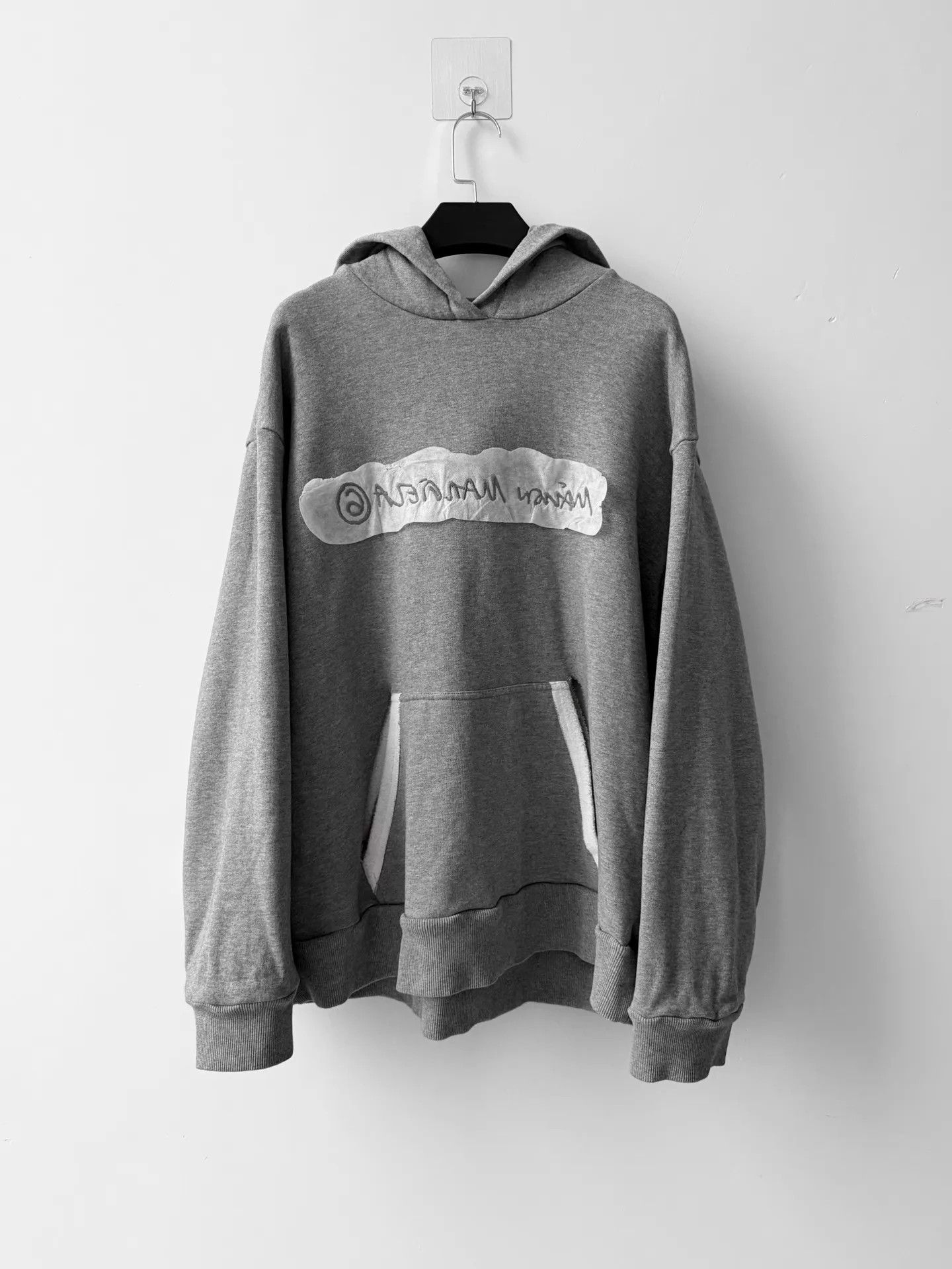 MM6 MM6 Maison Margiela F/W21 Fleece Hoodie Gray/Off-White S Size S / US 4 / IT 40 - 1 Thumbnail