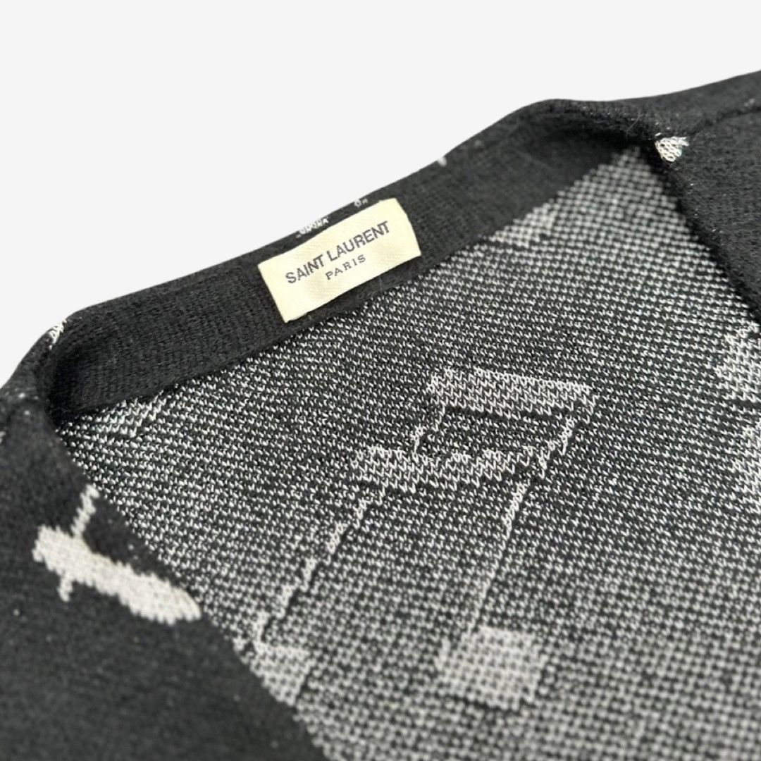 Saint Laurent Paris *RARE* Saint Laurent Paris Mohair Music Note Cardigan Sz.M Size US M / EU 48-50 / 2 - 4 Thumbnail