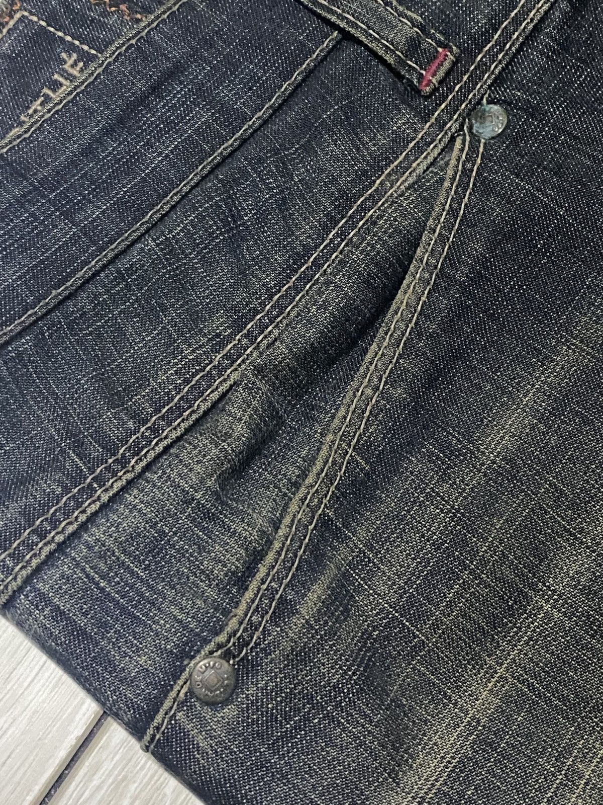 Marithe + Francois Girbaud Marithe Francois Girboud Mud Wash Whisker Super Baggy Size US 34 / EU 50 - 10 Thumbnail