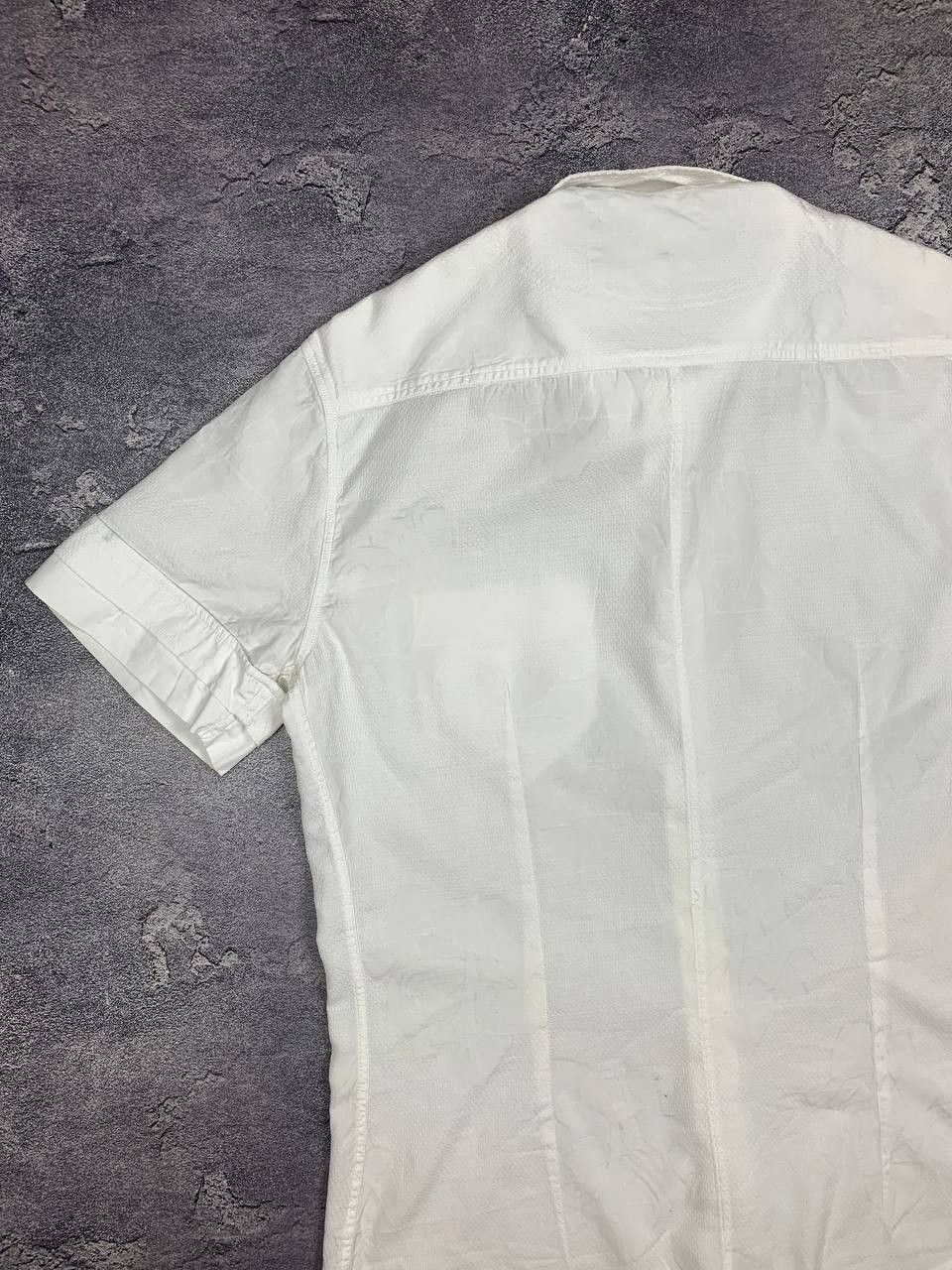 Versace Jeans Couture Versace Jeans VJC Men's White Short Sleeve Button Up Shirt Size US L / EU 52-54 / 3 - 13 Thumbnail