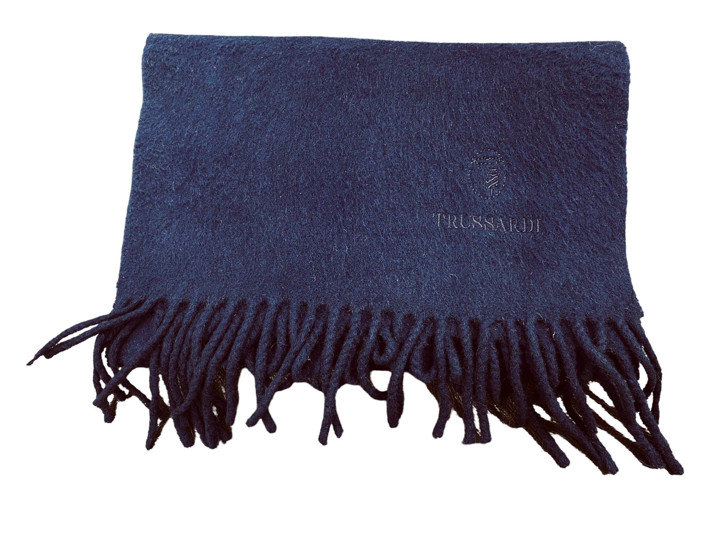 Trussardi Vintage Trussardi Lambswool Scarf Made in Italy 90s Size ONE SIZE - 2 Thumbnail