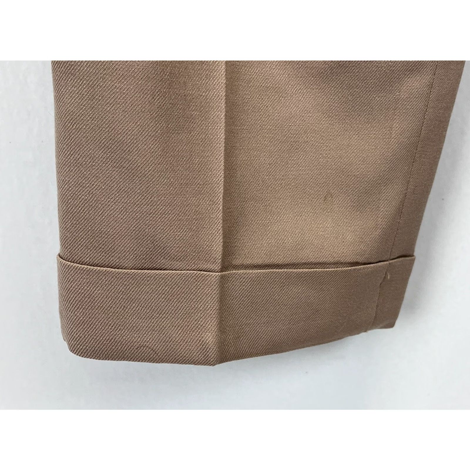 Talbots Vintage Talbots Wool Pleated Pants 8P Petite GUC Cuffed Lined Academia Camel Dress Pants Tapered Size 8P Women Ivy? Size 30" / US 8 / IT 44 - 4 Thumbnail