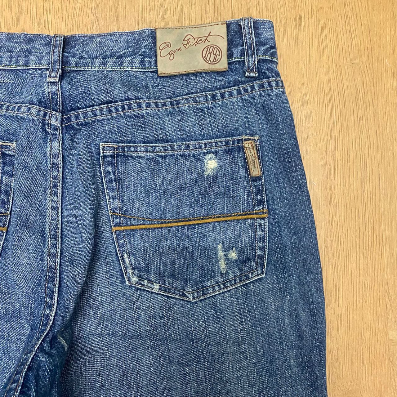 If Six Was Nine Vintage Ezy Distressed Denim Size US 34 / EU 50 - 10 Thumbnail