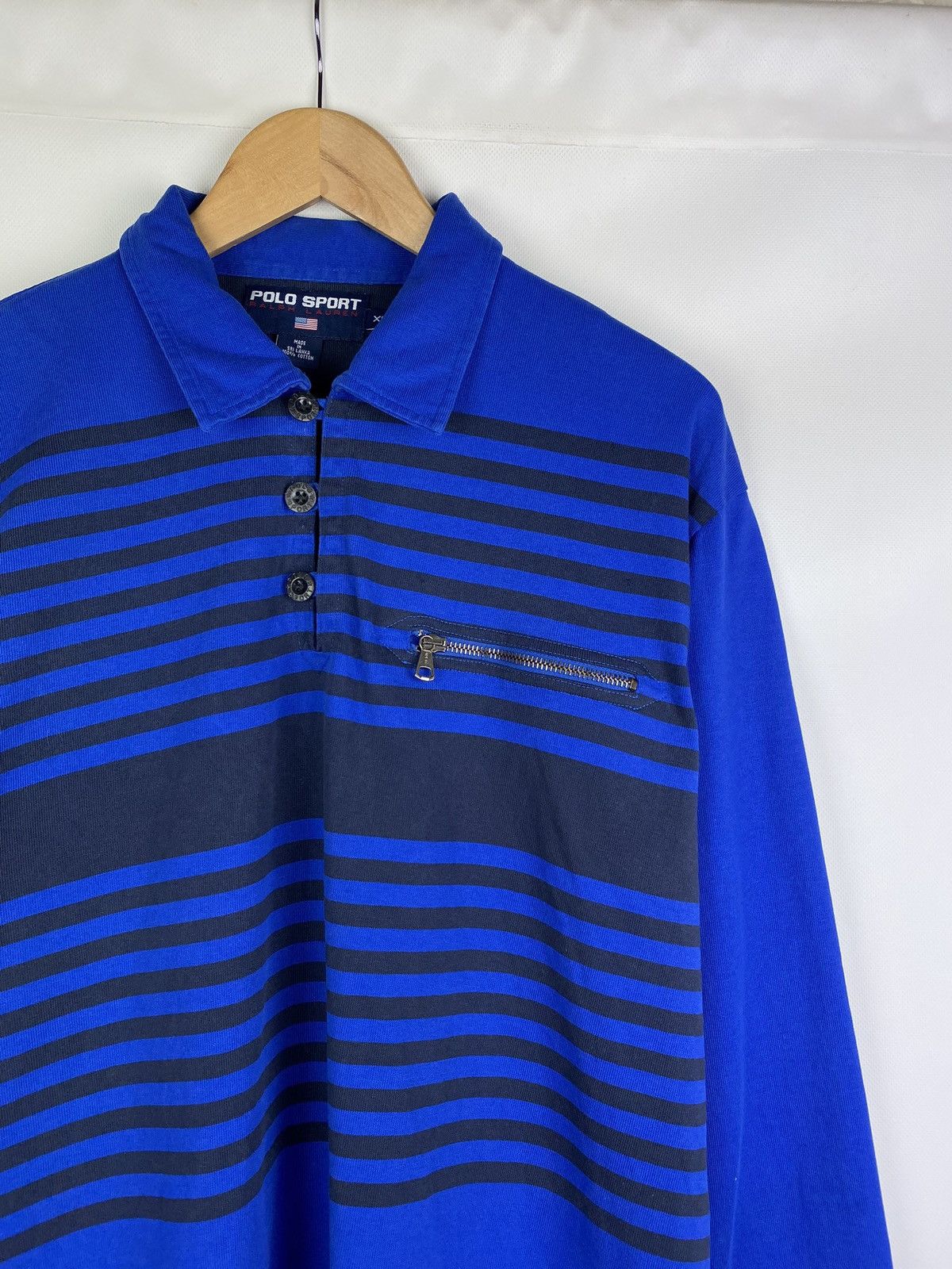 Polo Ralph Lauren Polo Sport Ralph Lauren vintage long sleeve rugby shirt Size US XL / EU 56 / 4 - 3 Thumbnail