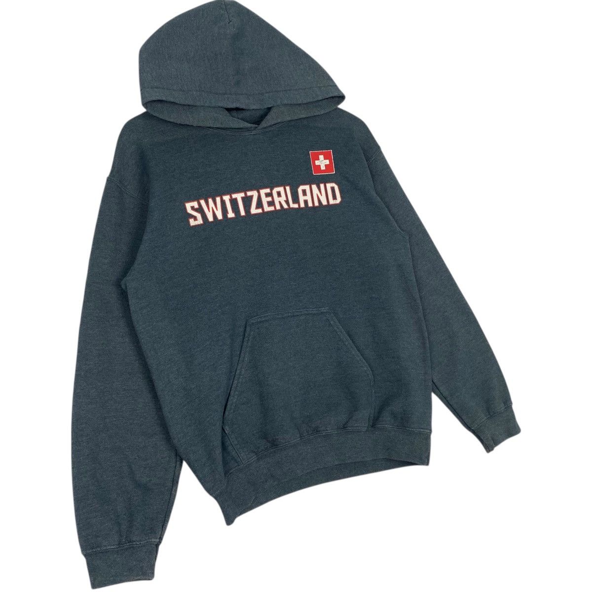 Other Vintage Switzerland Hoodie Sweater Dark Grey Big Logo Size S Size US S / EU 44-46 / 1 - 3 Thumbnail