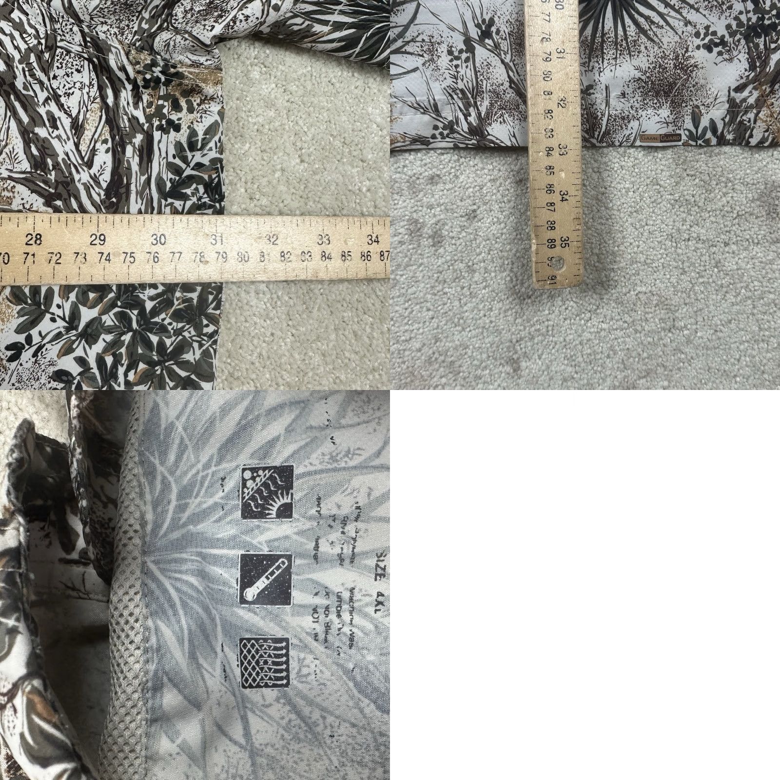 Vintage Game Guard Shirt Mens 4XL Beige Desert Camouflage Camo Button Up Size US XXL / EU 58 / 5 - 8 Thumbnail