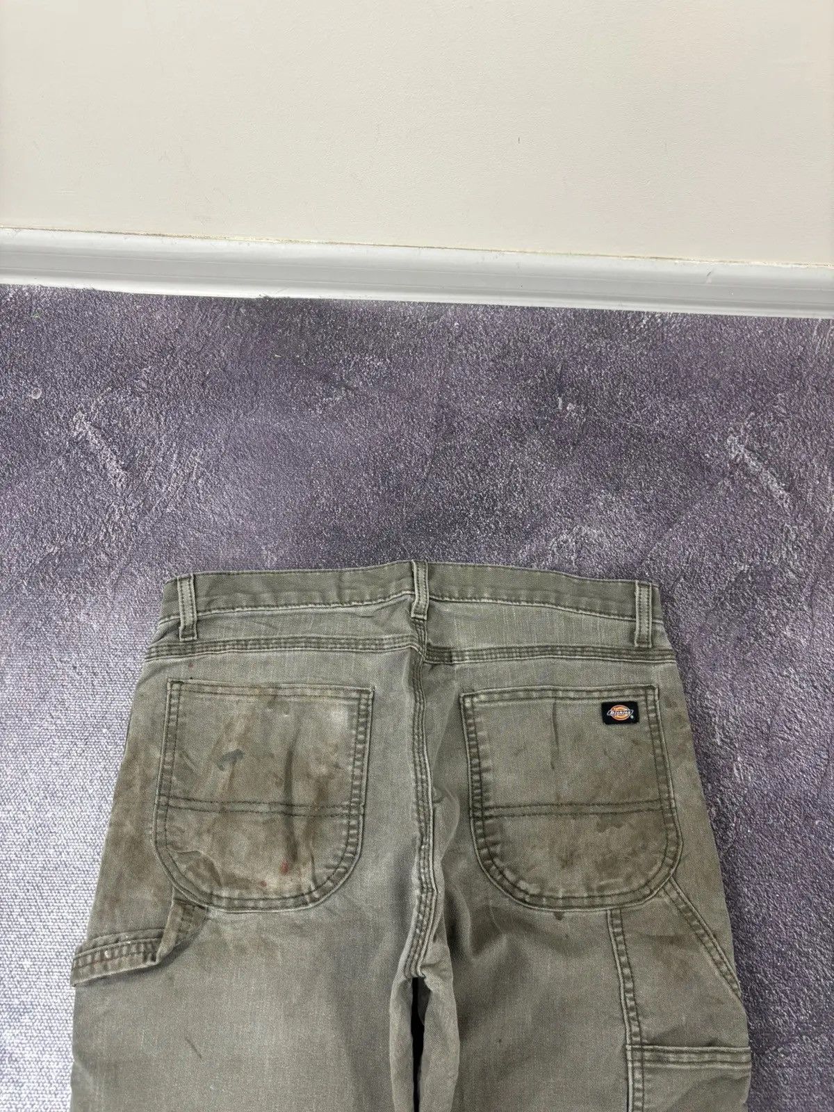 Dickies × Vintage Vintage Dickies Olive Distressed Hype Work Pants Size US 32 / EU 48 - 4 Thumbnail