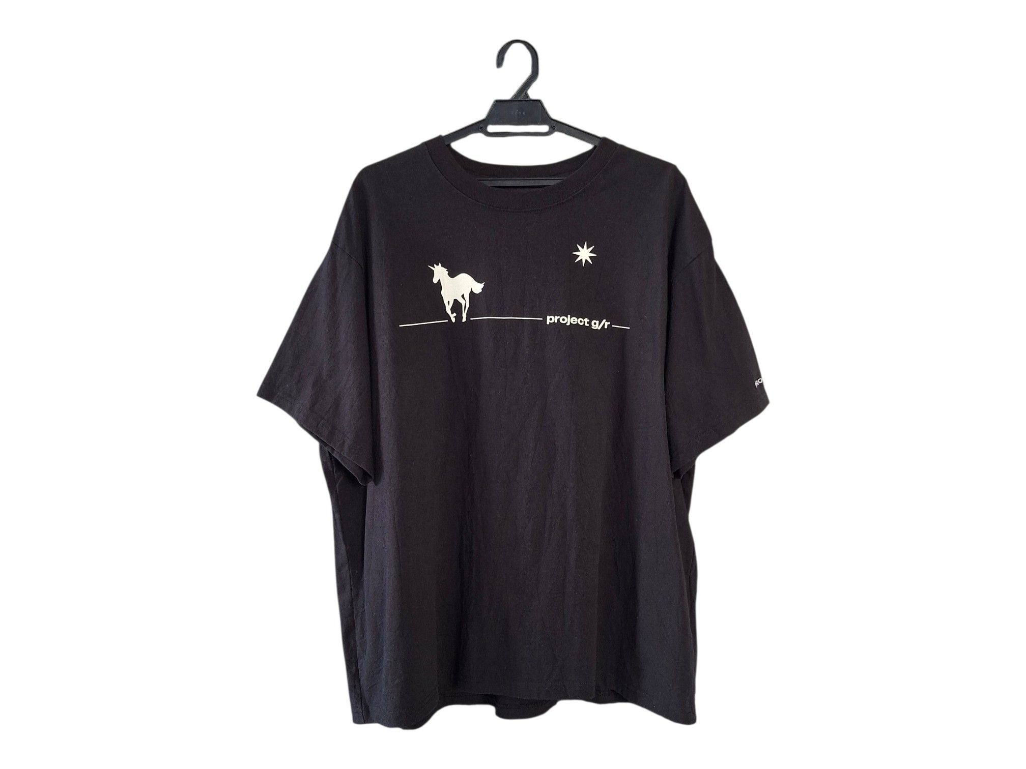PROJECT G/R Protocol Index Blacklist Washed Black T-Shirt | Grailed