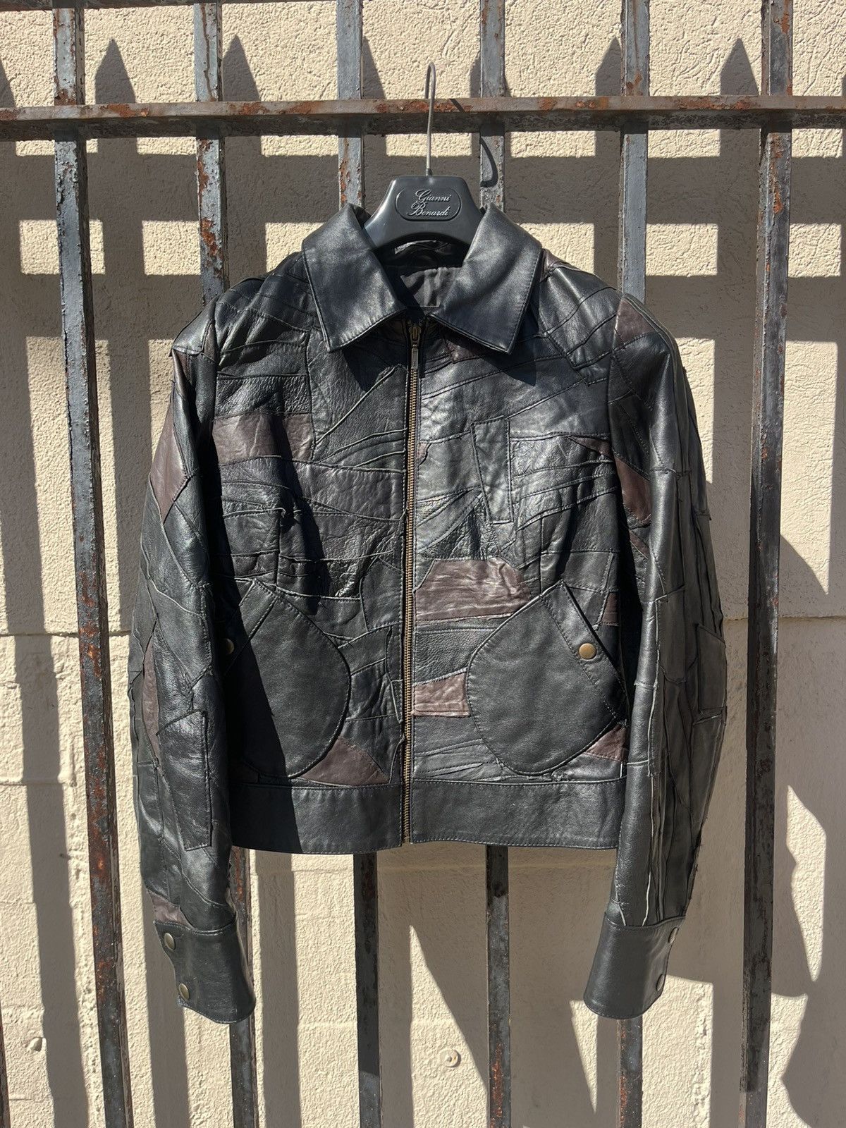 Other Leather patchwork jacket Size S / US 4 / IT 40 - 1 Thumbnail