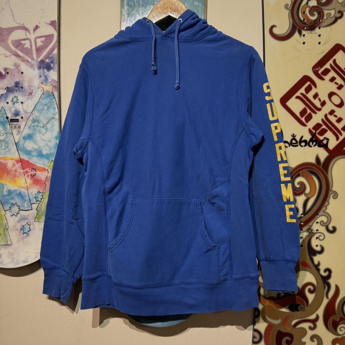 Supreme × Thrasher 2015 Supreme x Thrasher Magazine Pullover Hoodie Royal Blue Size US S / EU 44-46 / 1 - 1 Thumbnail