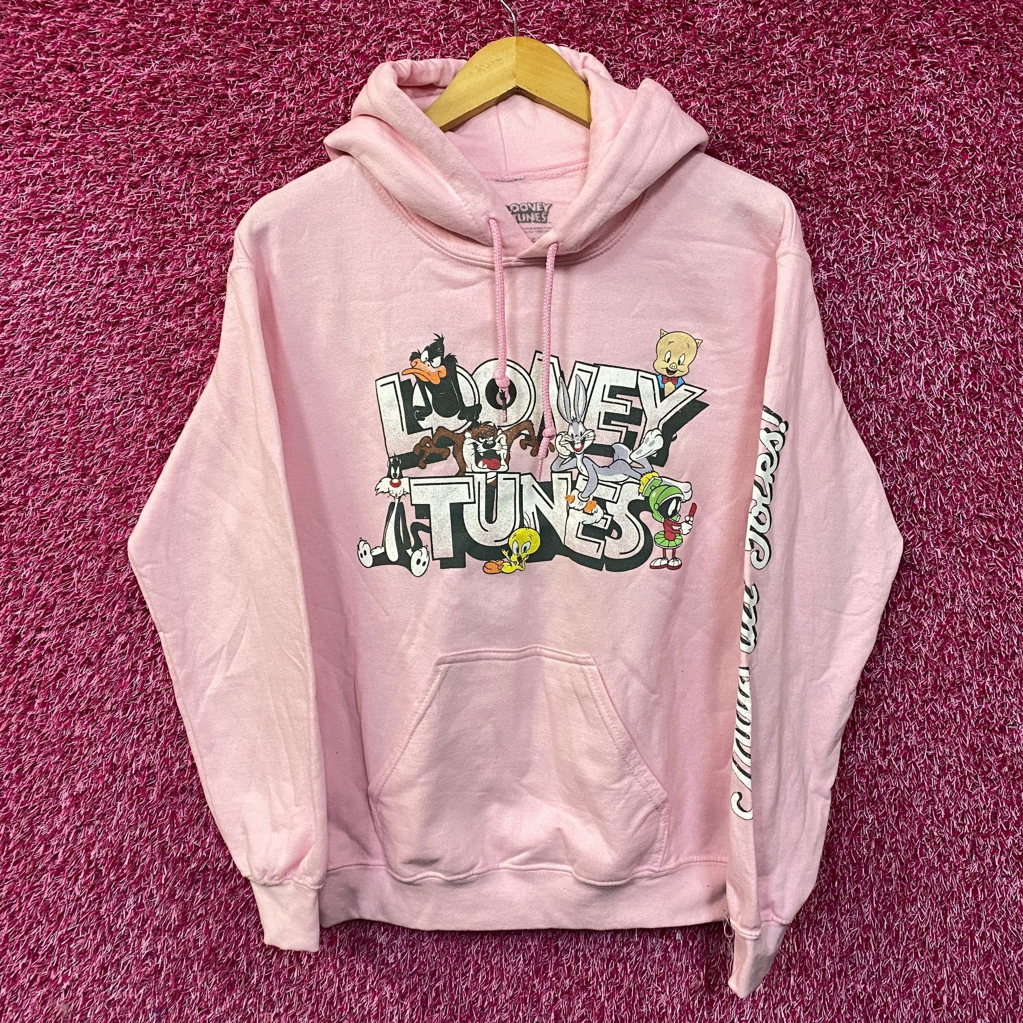Warner Bros Looney Tunes That's All Folks Classic Cartoons Graphic Hoodi Size US S / EU 44-46 / 1 - 1 Thumbnail