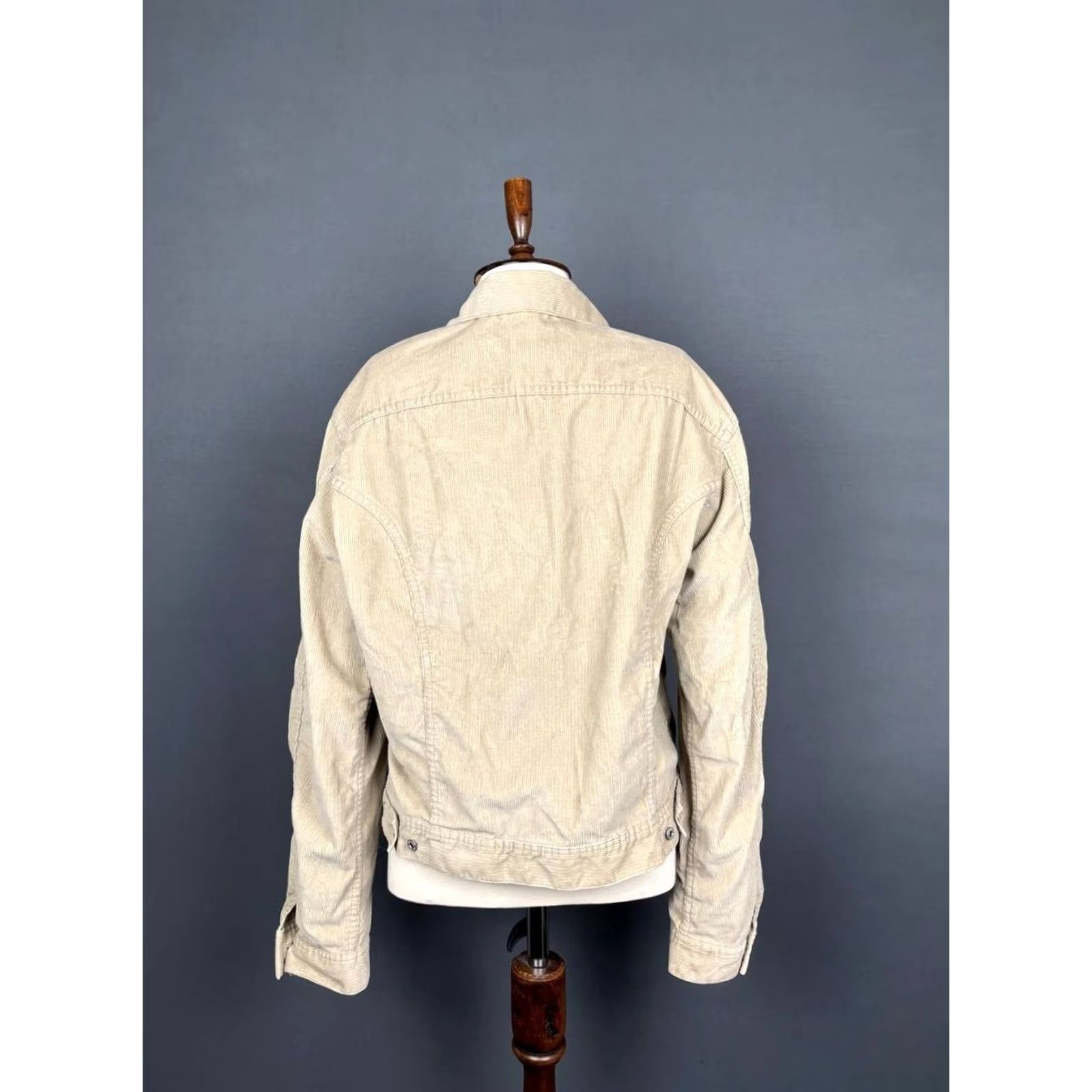 Diesel Diesel Jacket Trucker Beige Cotton Corduroy 2XL Womens Long Sleeve Regular Fit Pale Beige Jacket Size XXL / US 16-18 / IT 52-54 - 2 Thumbnail