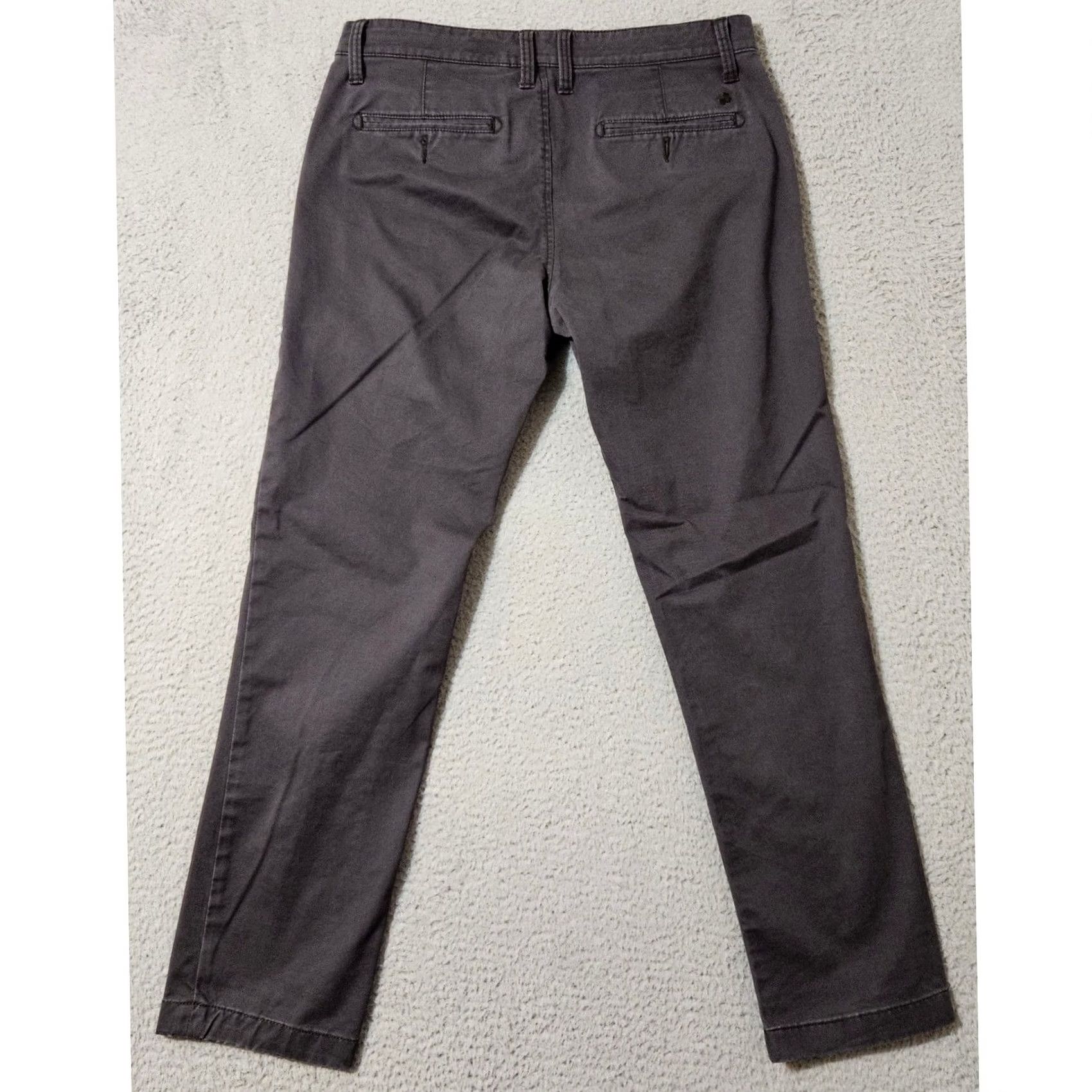 Lucky Brand Lucky Brand Pants Mens 32 Gray Chino Size Cotton Stretch Skinny Fit Size US 32 / EU 48 - 2 Thumbnail