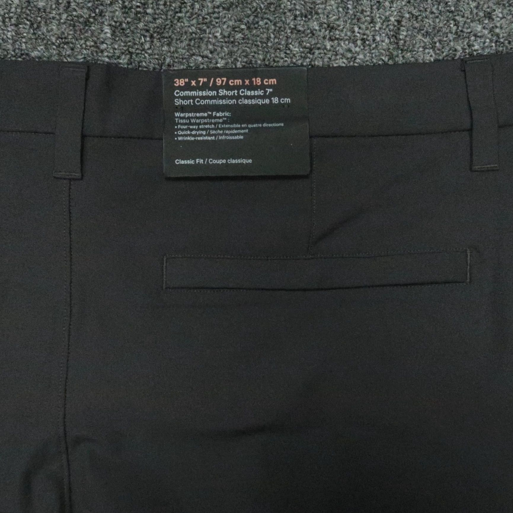 Lululemon Lululemon Shorts Men 38 Obsidian Commission Classic Chino Zip Pocket LSU Tigers Shorts Mens 38 Gray Size US 38 / EU 54 - 7 Thumbnail
