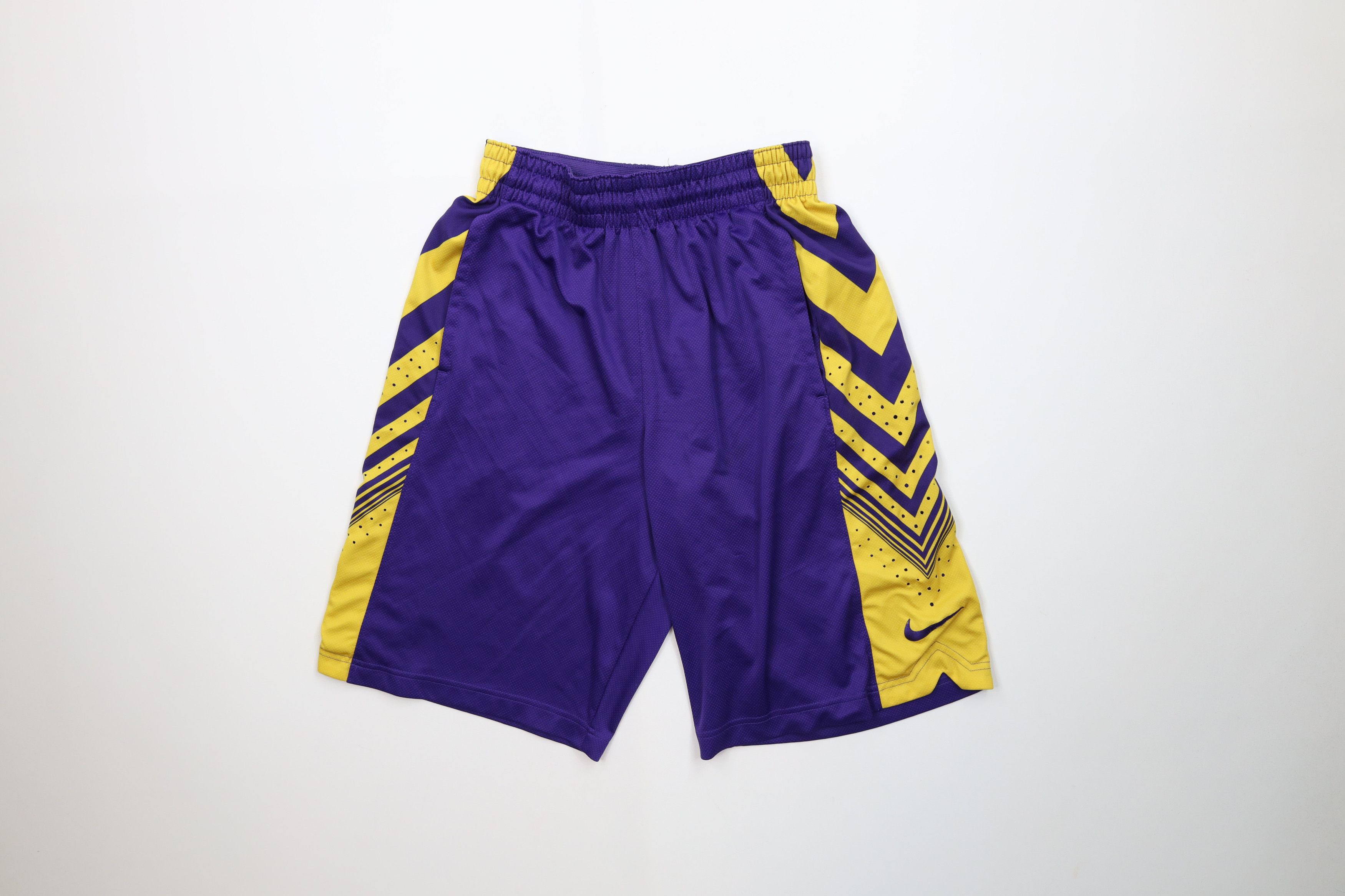 Nike Nike Angeles Lakers Colorway Basketball Shorts Purple Gold Size US 30 / EU 46 - 1 Thumbnail