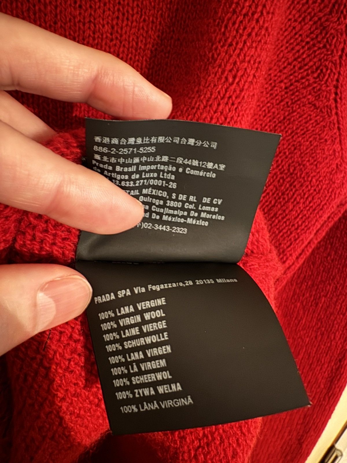 Prada 2018 PRADA deep red crewneck wool sweater Size US L / EU 52-54 / 3 - 8 Thumbnail