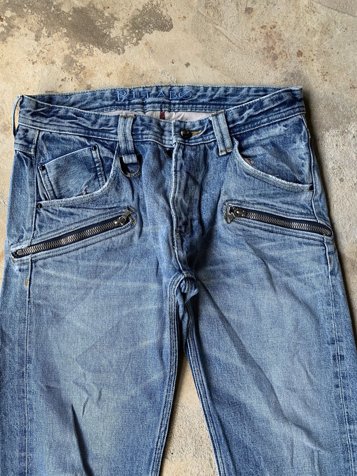 If Six Was Nine × Japanese Brand × Le Grande Bleu (L.G.B.) DISTRESSED NCFM RIELABO SELVEDGE DENIM Size US 32 / EU 48 - 13 Thumbnail