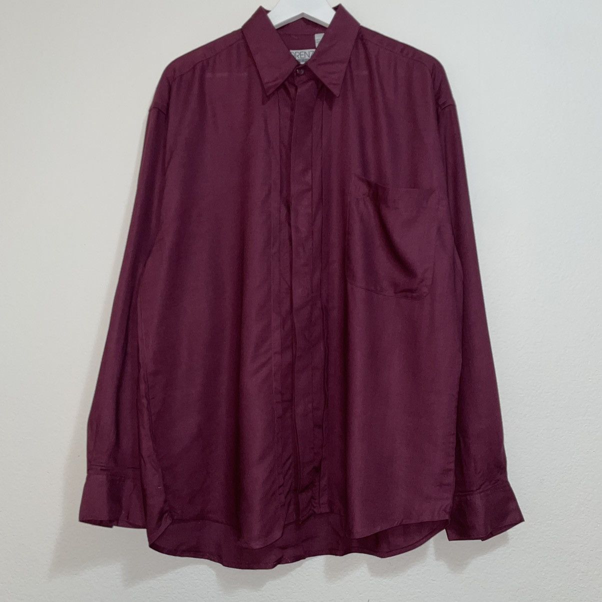 Vintage Florenzi Vintage Pleated Button Up Size US M / EU 48-50 / 2 - 1 Thumbnail