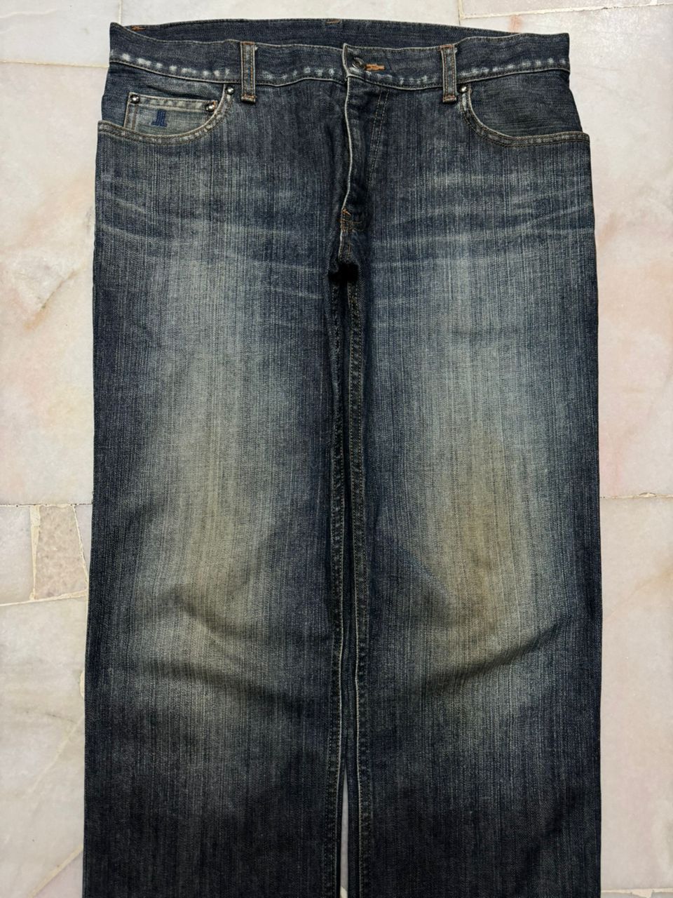 Lanvin 💥Insane💥 90s Lanvin Collection Rusty Sick Mudwash Dark Jean Size US 32 / EU 48 - 3 Thumbnail