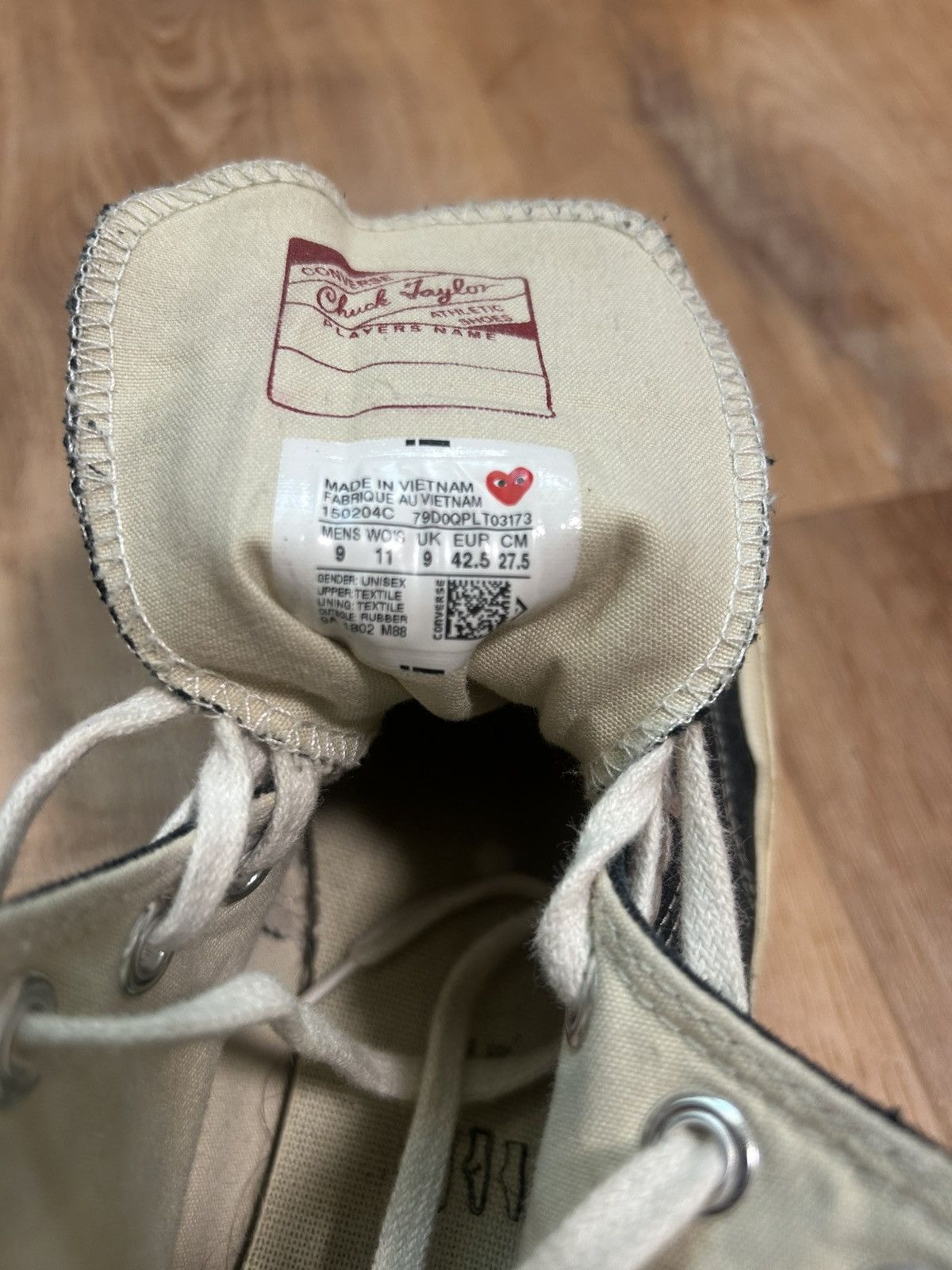CDG by Comme des Garcons CGD Play Converse Size US 9 / EU 42 - 5 Thumbnail