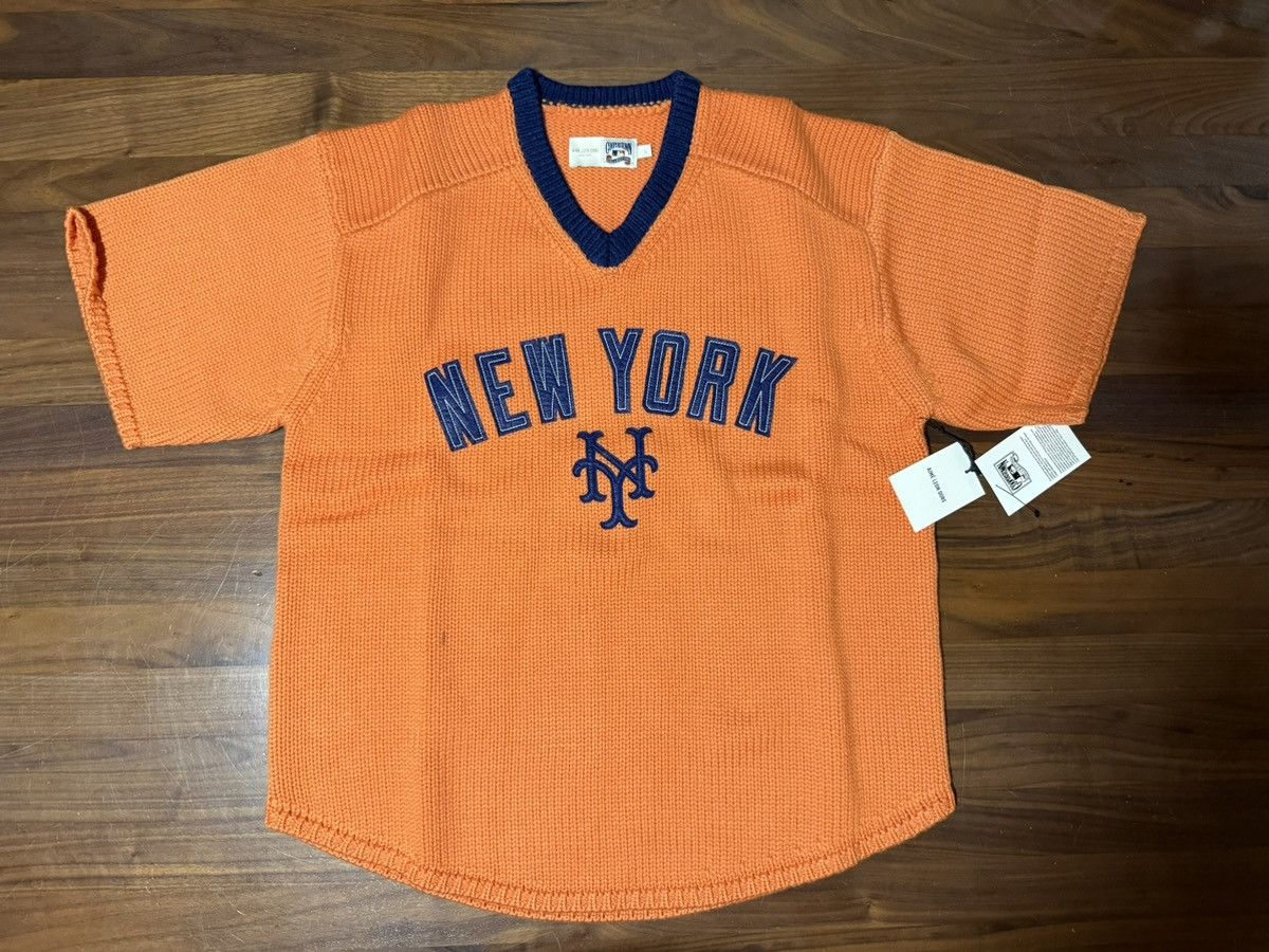 Aime Leon Dore Aime Leon Dore New York Mets Short-Sleeve Knit Sweater Large Size US L / EU 52-54 / 3 - 1 Thumbnail