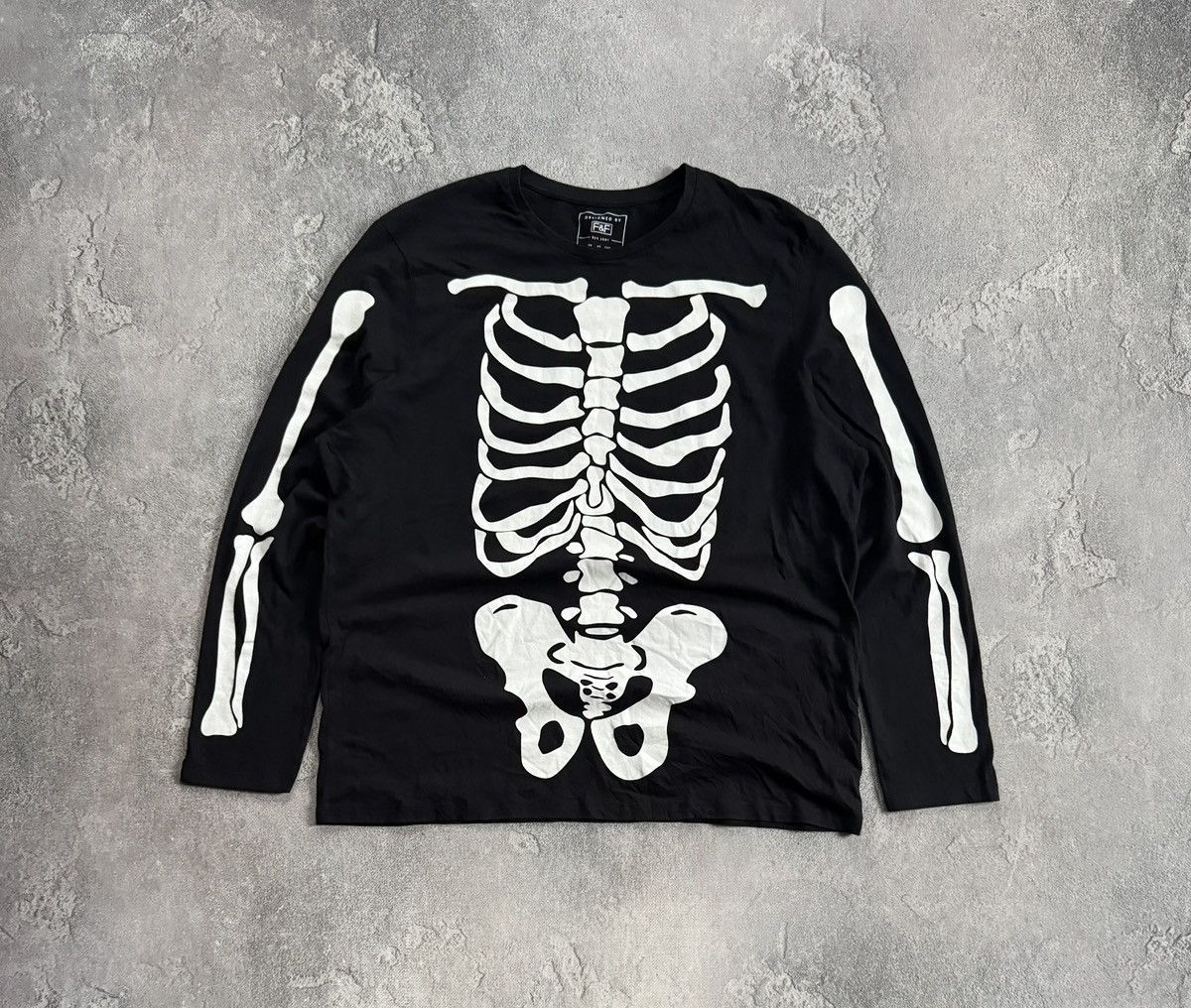 Hysteric Glamour Skeleton 🩻 Xray bones 🦴 tee tshirts long sleeve Y2K L.G.B. Size US XXL / EU 58 / 5 - 5 Thumbnail