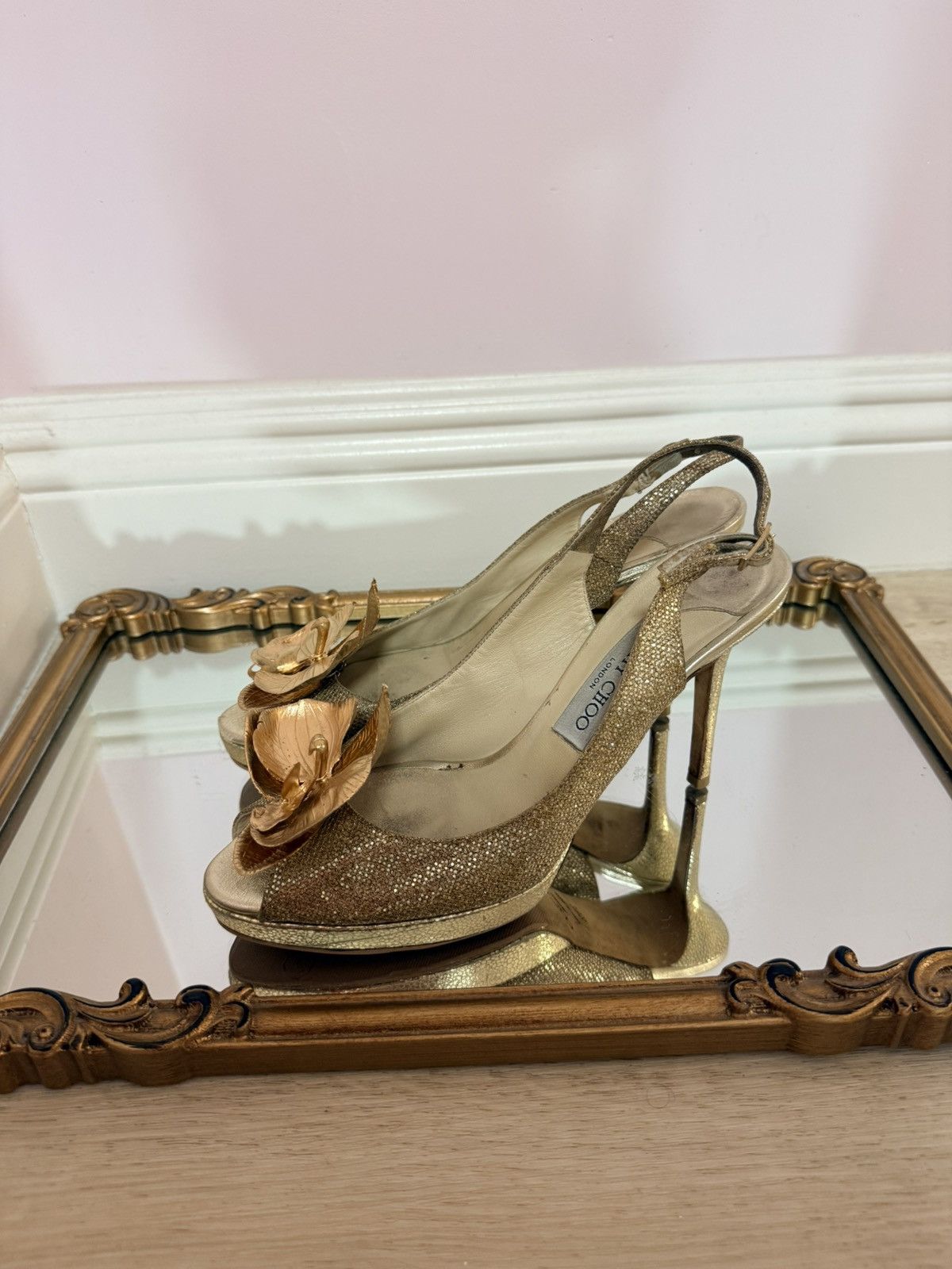 Jimmy Choo Jimmy Choo sandals shoes butterfly orchid 9.5 US 39.5 Y2K Size US 9.5 / IT 39.5 - 3 Thumbnail